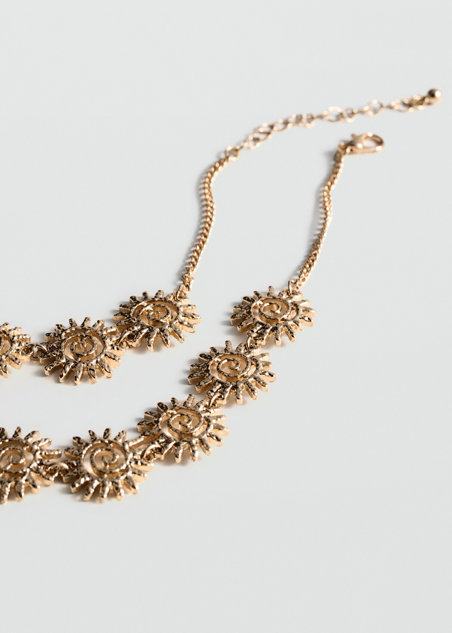 Collar abalorios soles - Plano medio