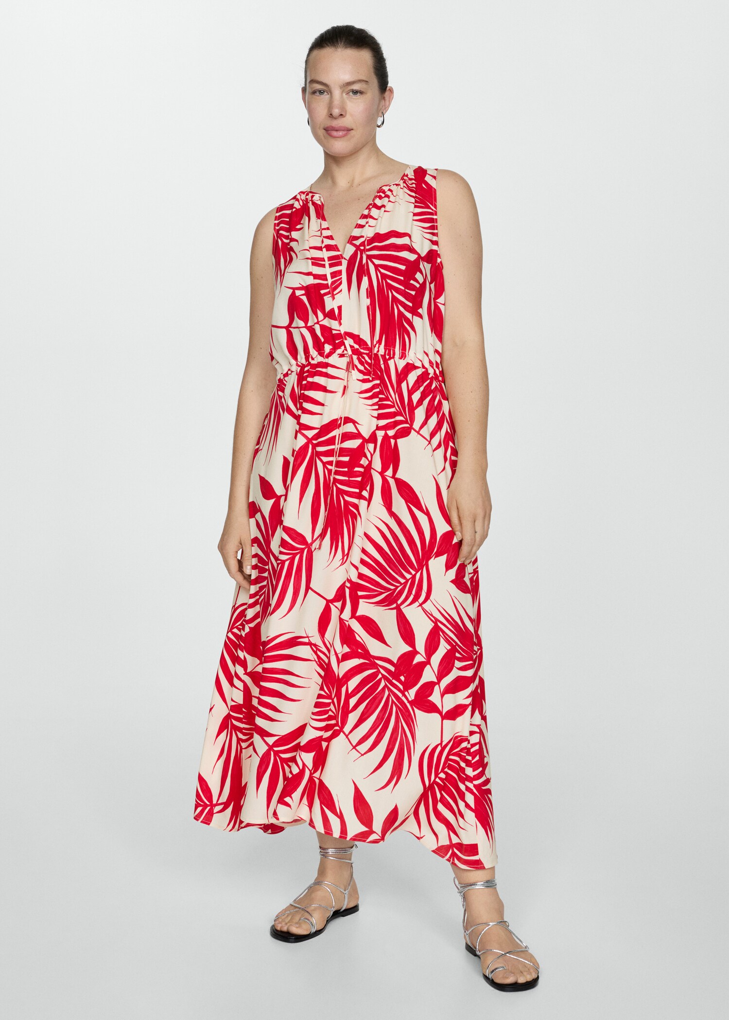 Bedrucktes Kleid mit Schleifen - Detail des Artikels 3