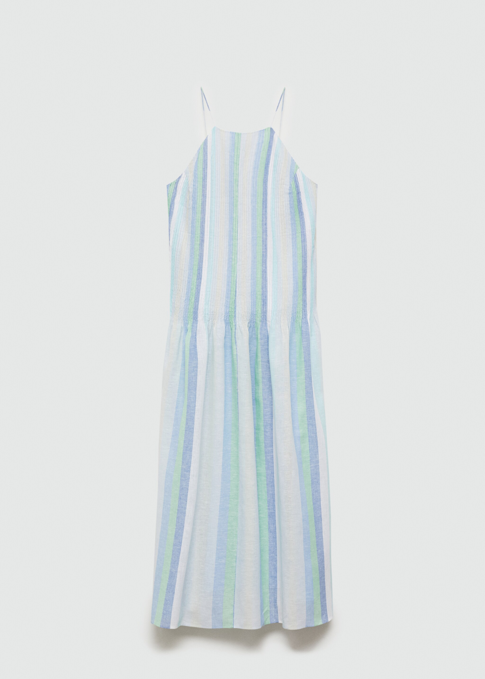 Gestreiftes Leinenkleid - Artikel ohne Model