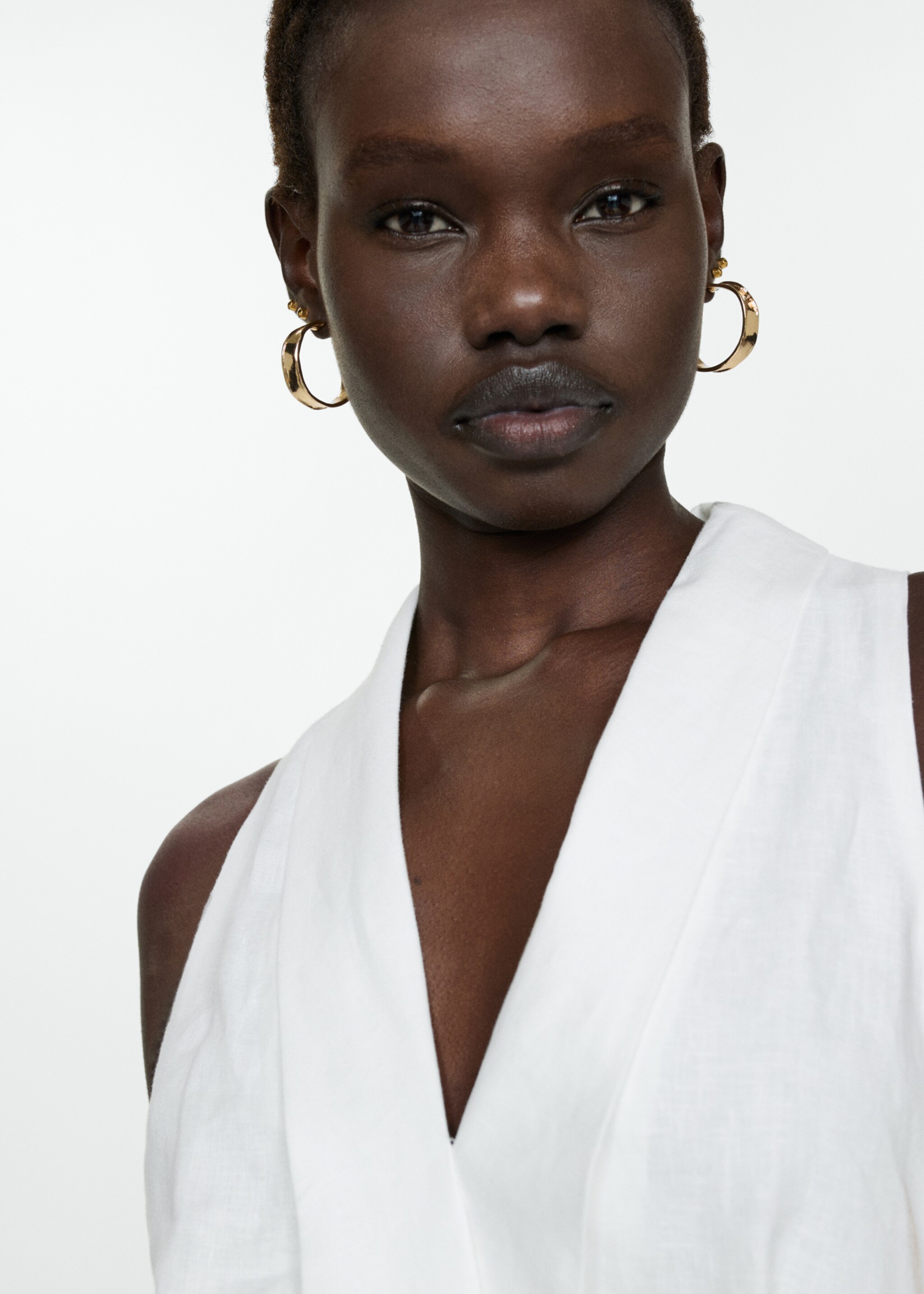 Belt linen dress - Details of the article 1