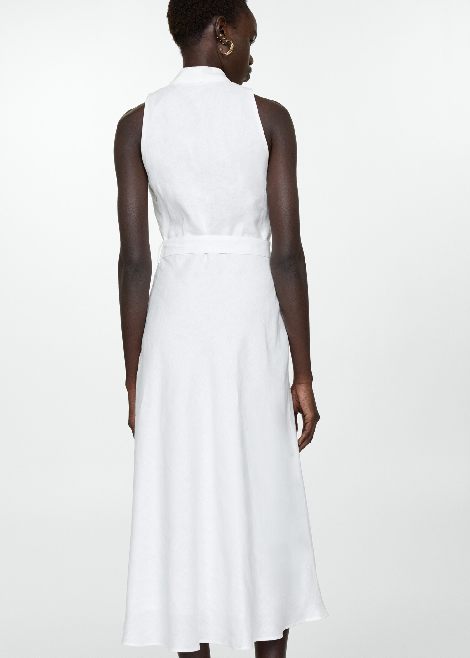 Robe lin ceinture - Verso de l’article