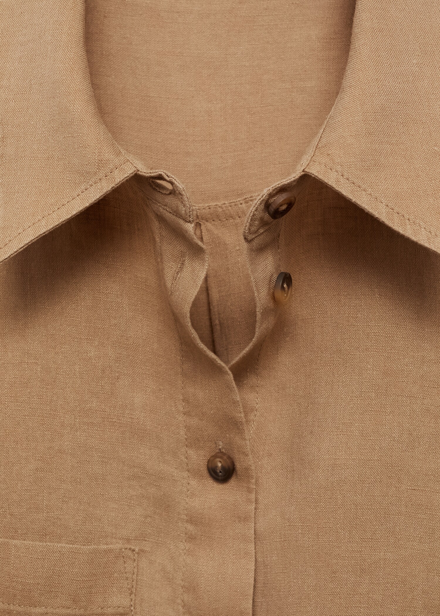 Camisa crop lino - Detalle del artículo 8