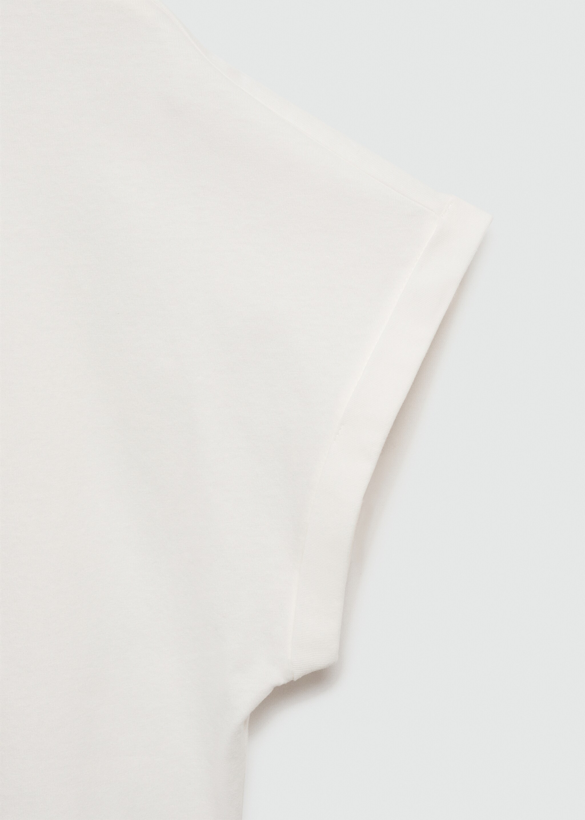 Printed cotton-blend T-shirt - Details of the article 0, Off White. Ref: 77010352-00.