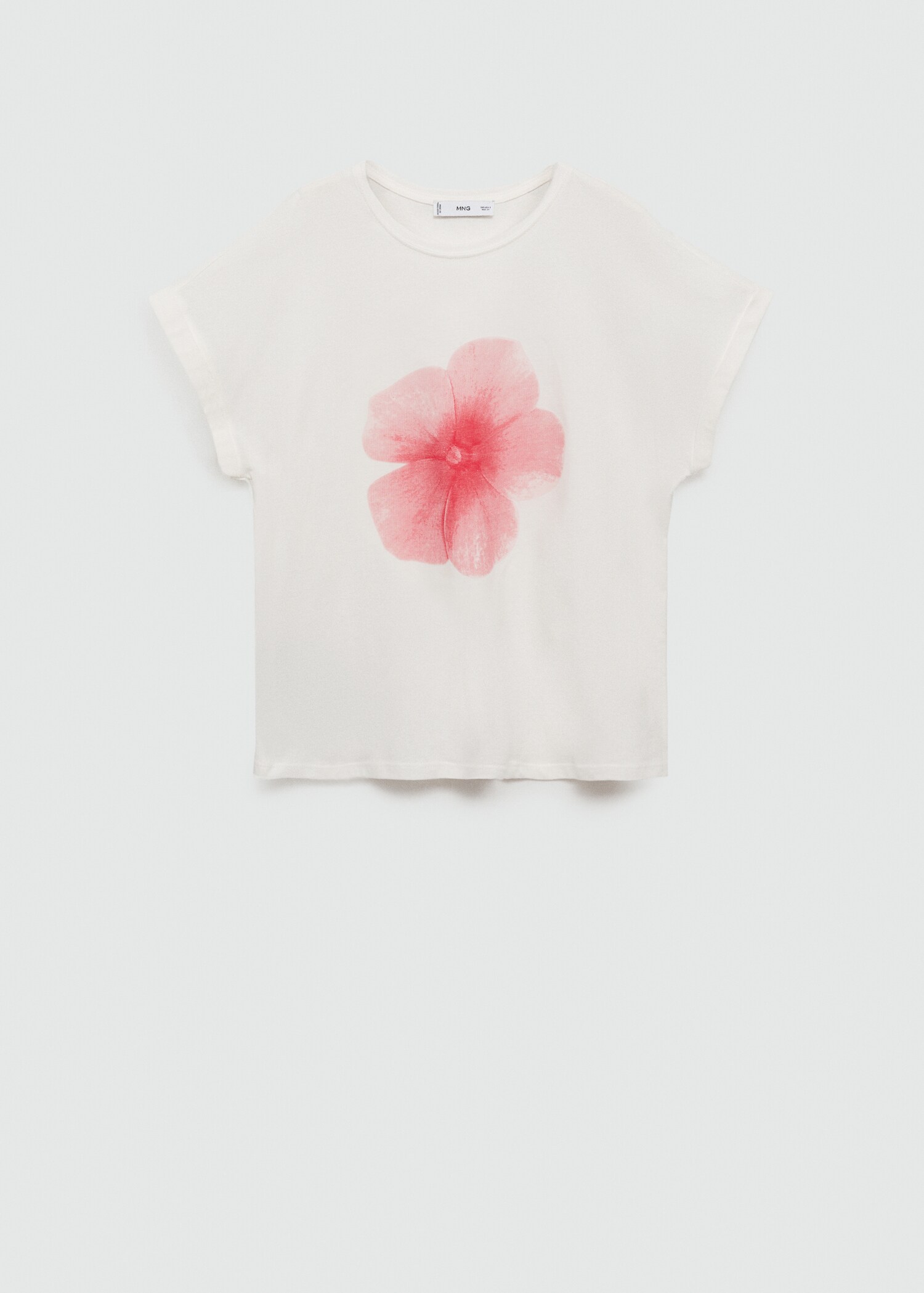 Printed cotton-blend T-shirt - Article without model