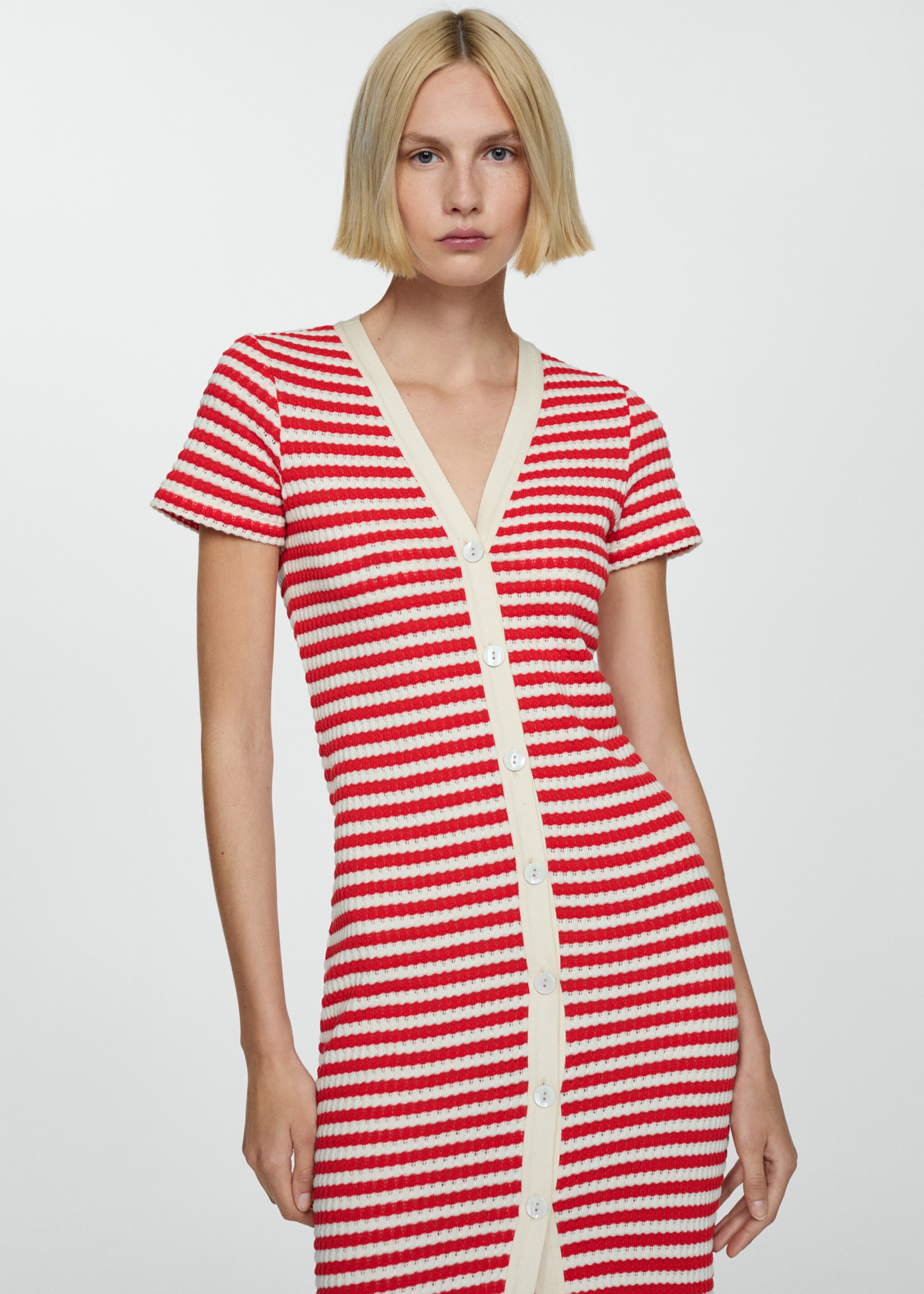 Button crochet dress - Medium plane