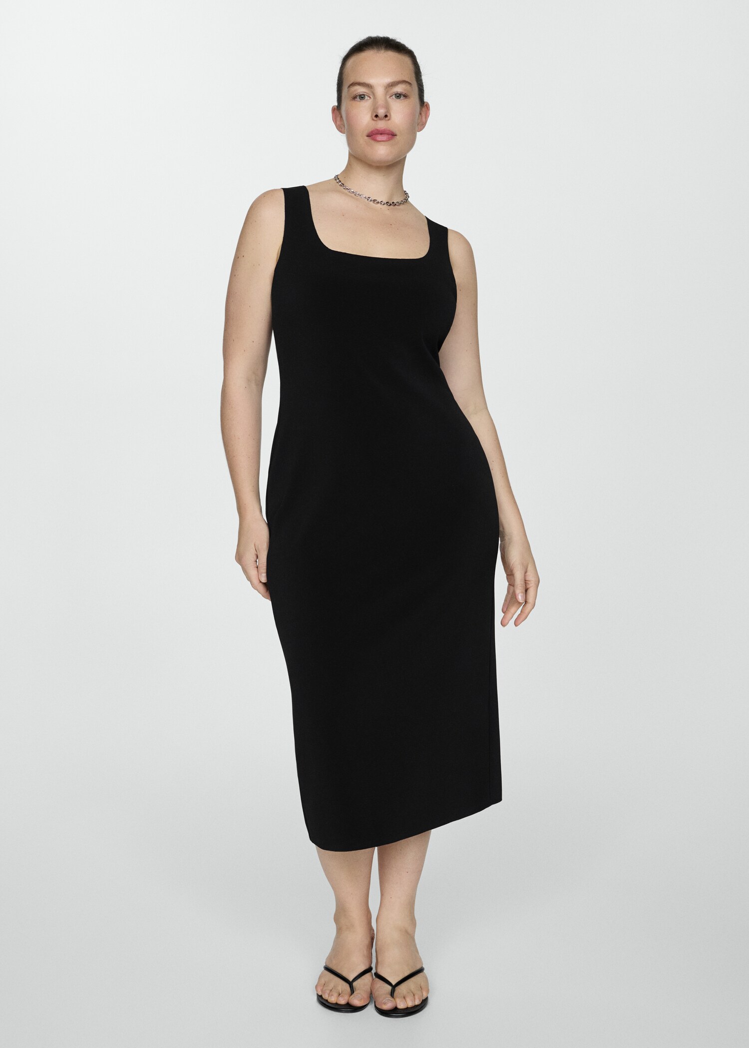 Midi-dress with straps - Details of the article 3