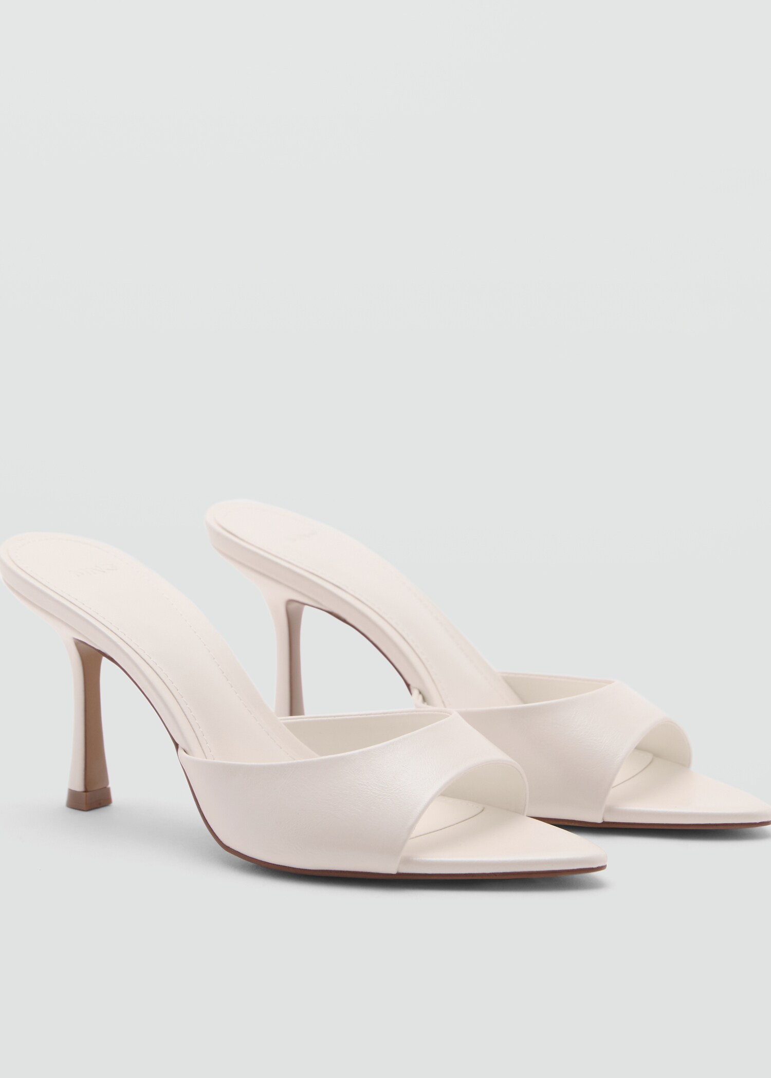 Metallic-effect heeled sandals - Medium plane