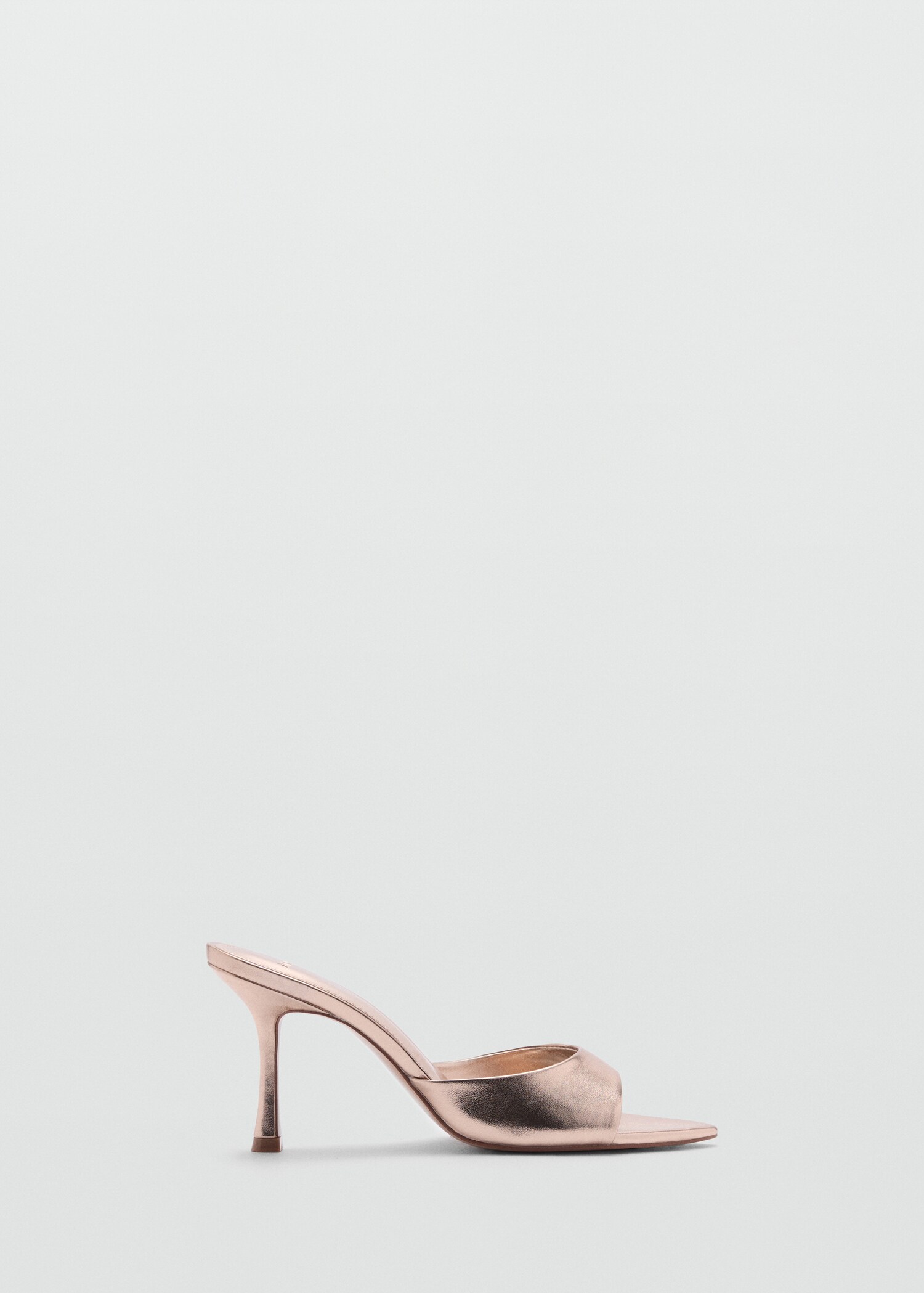 Metallic-effect heeled sandals - Article without model