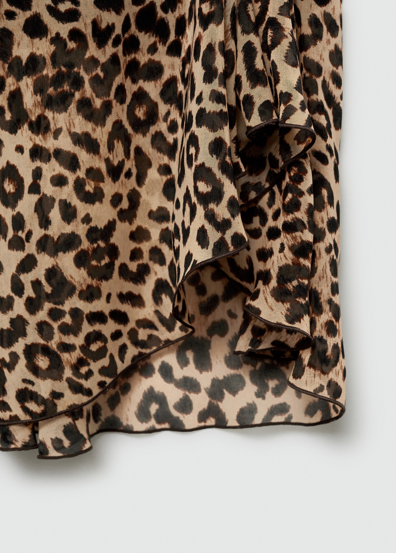 Rock mit Leopardenmuster und Raffdetails - Detail des Artikels 0