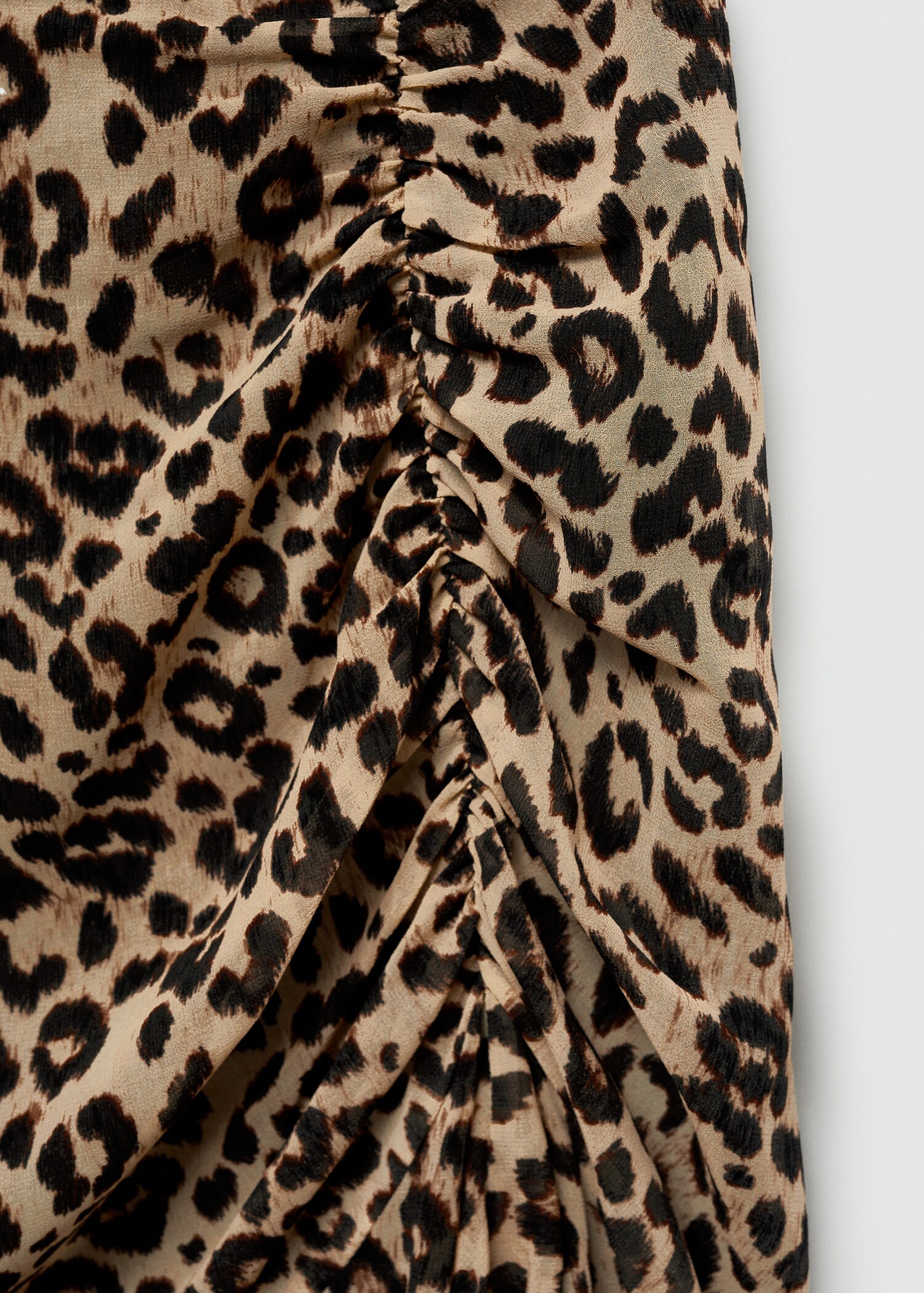Rock mit Leopardenmuster und Raffdetails - Detail des Artikels 8