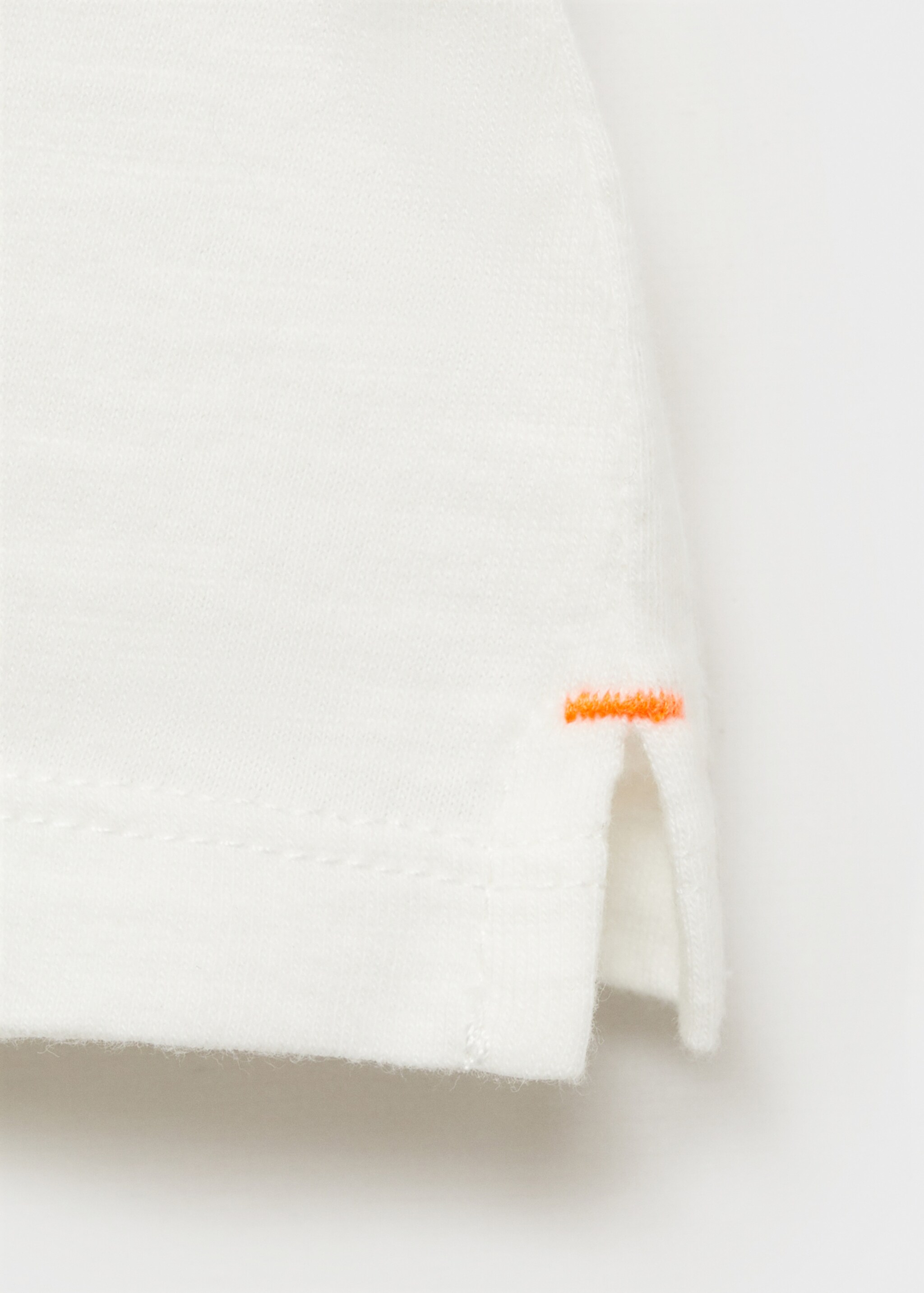 Embroidered cotton message t-shirt - Details of the article 8