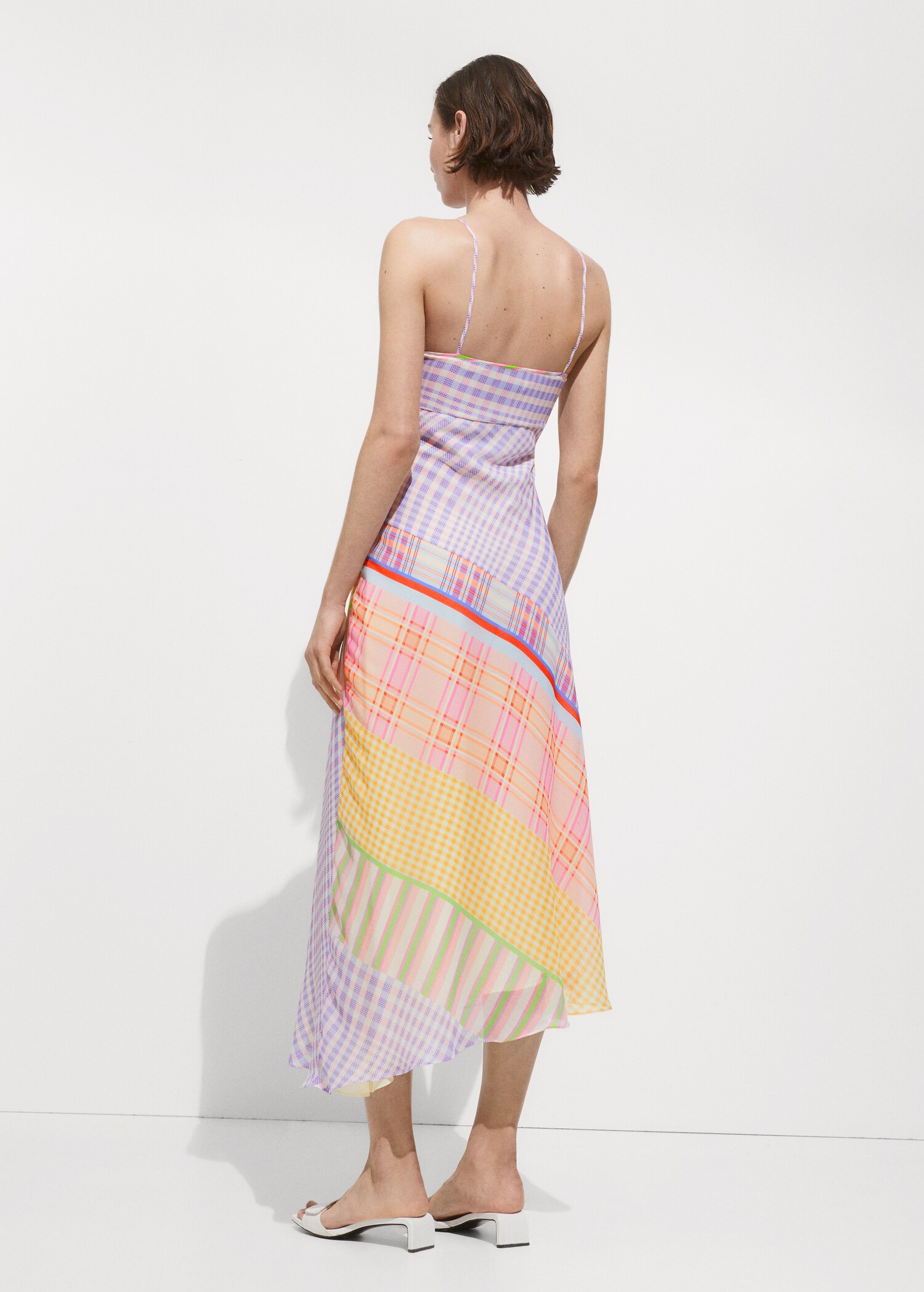 Printed strap dress - Reverse of the article