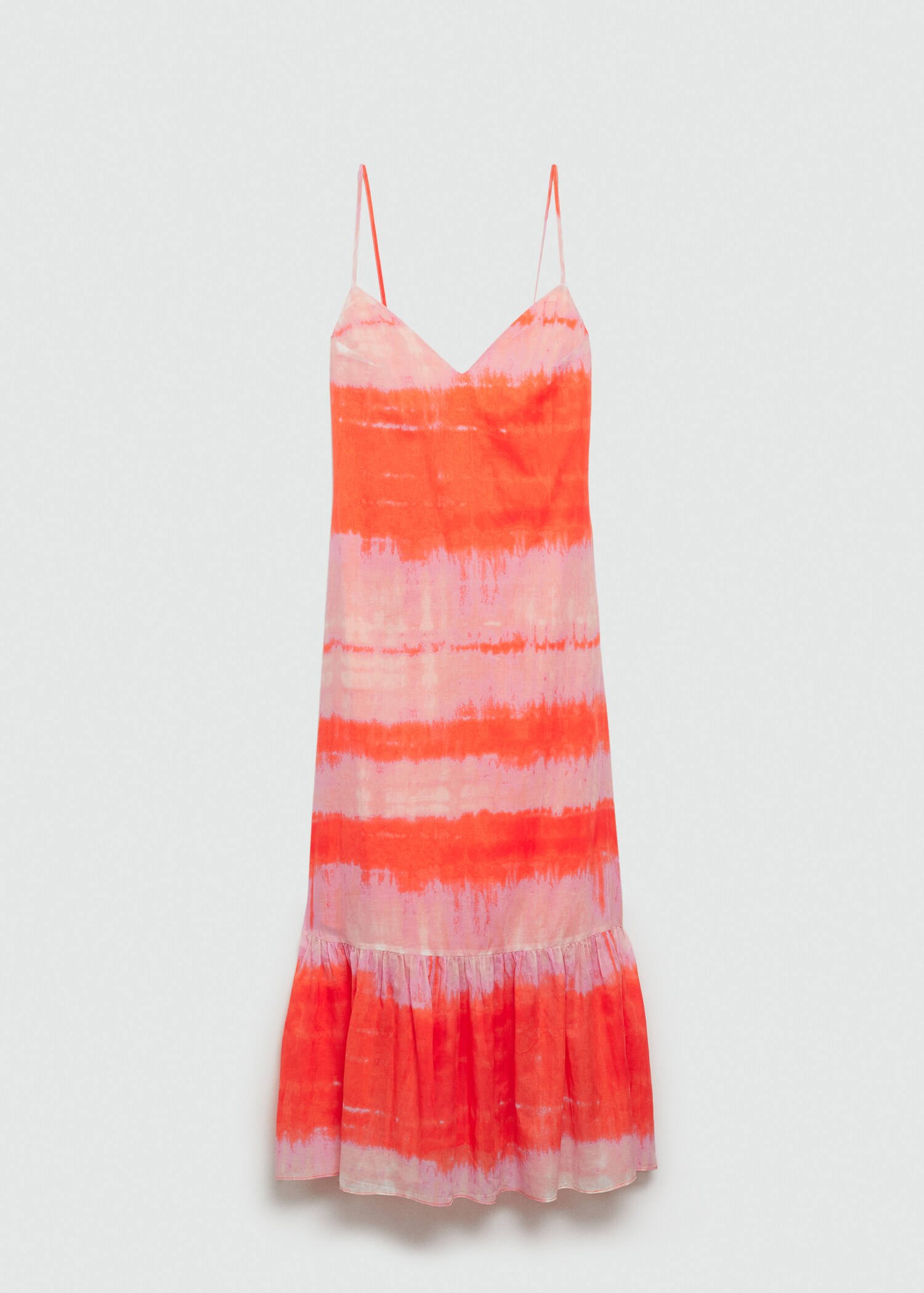 Printed ruffle dress - Article without model