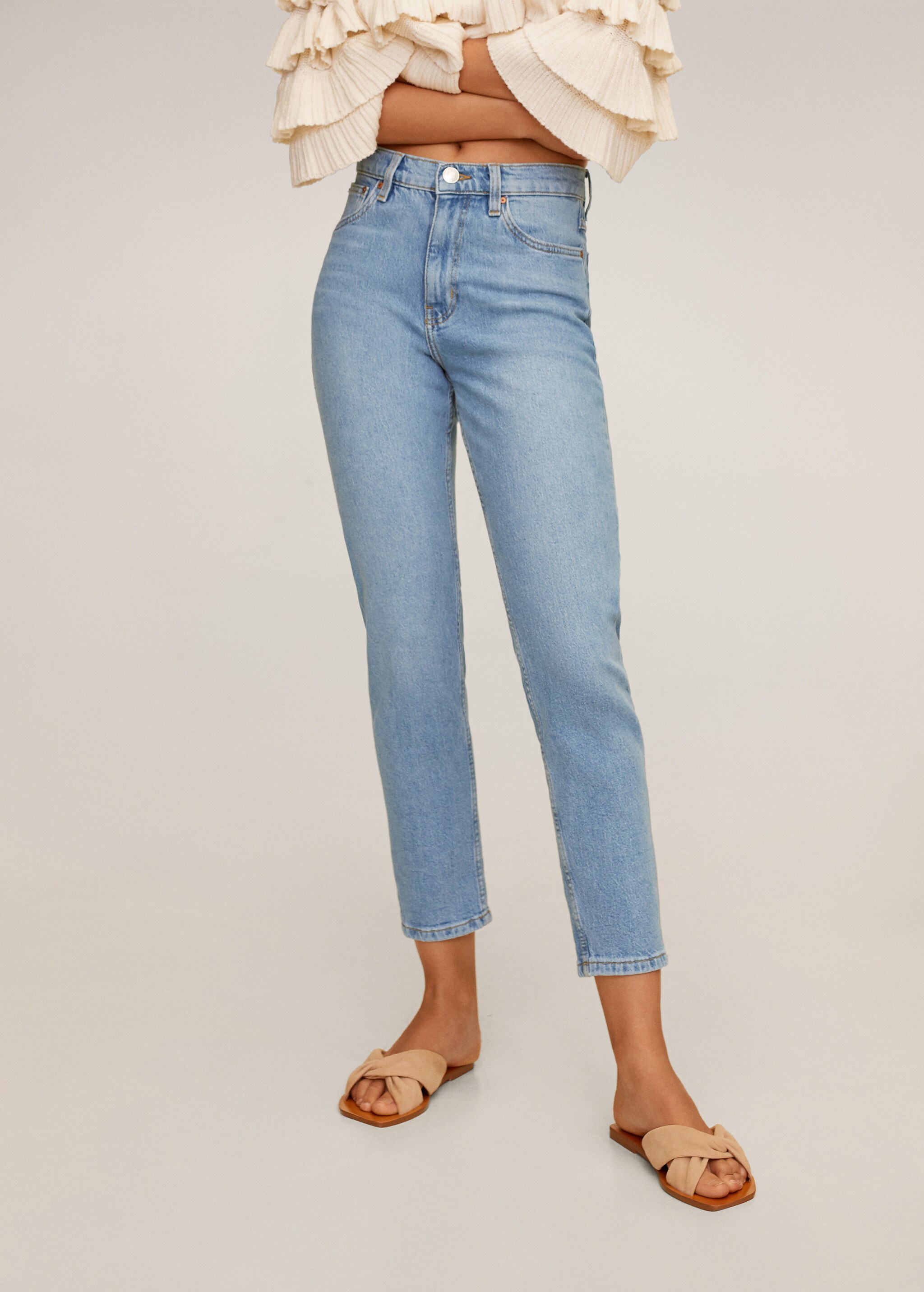 Jeans Mom-fit - Plano medio
