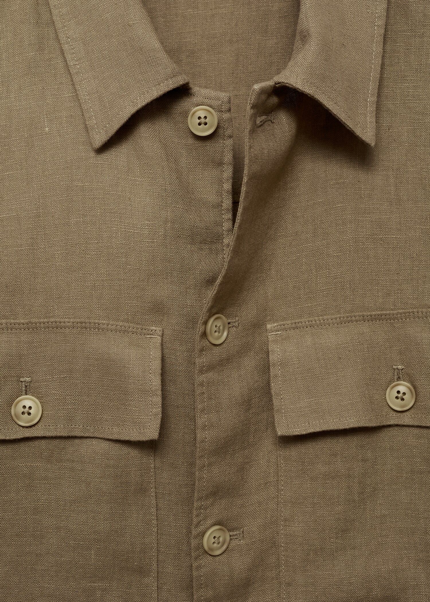 Sobrecamisa 100% lino bolsillos - Detalle del artículo 8