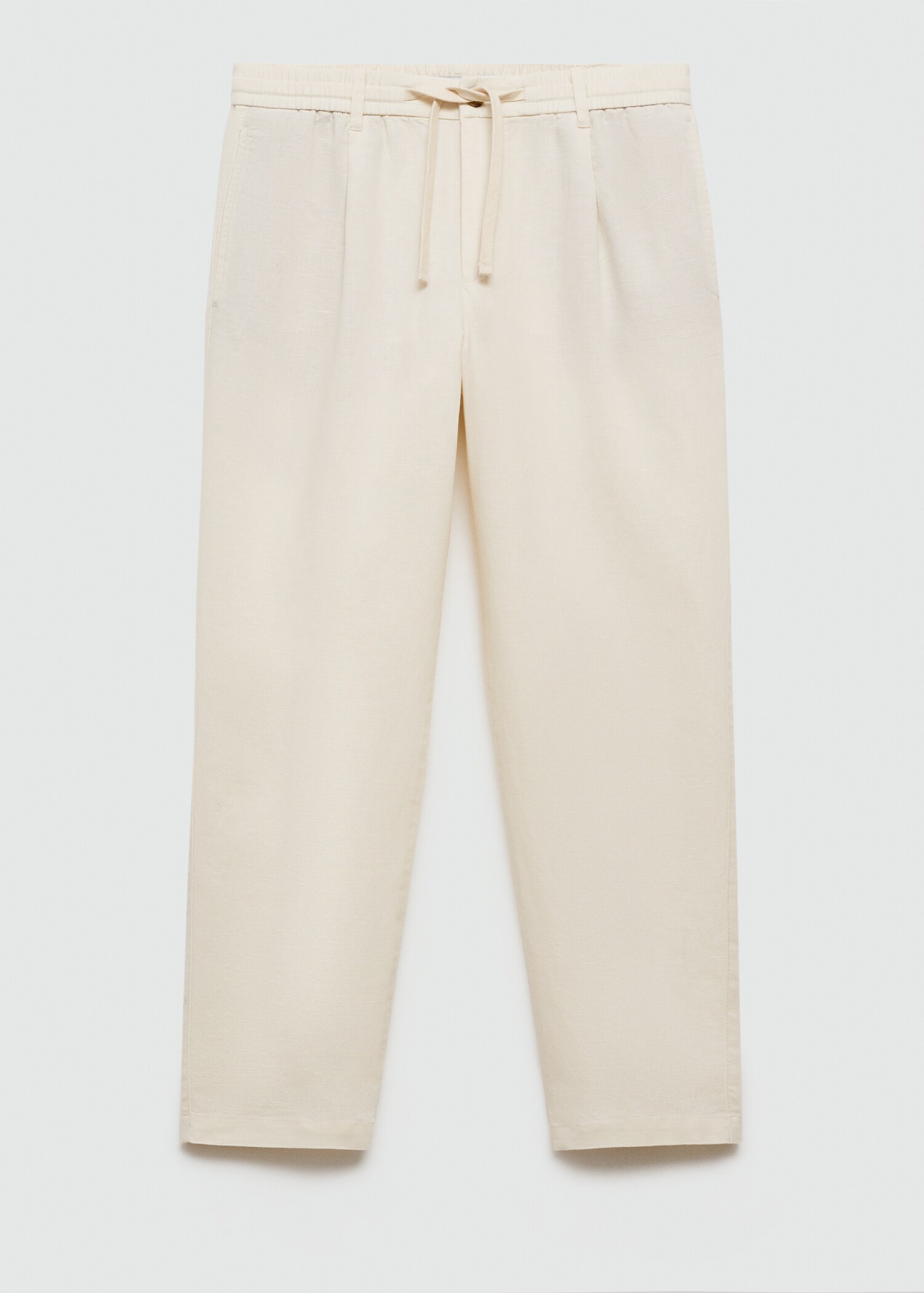 Slim Fit-Leinenhose mit Kordel - Artikel ohne Model