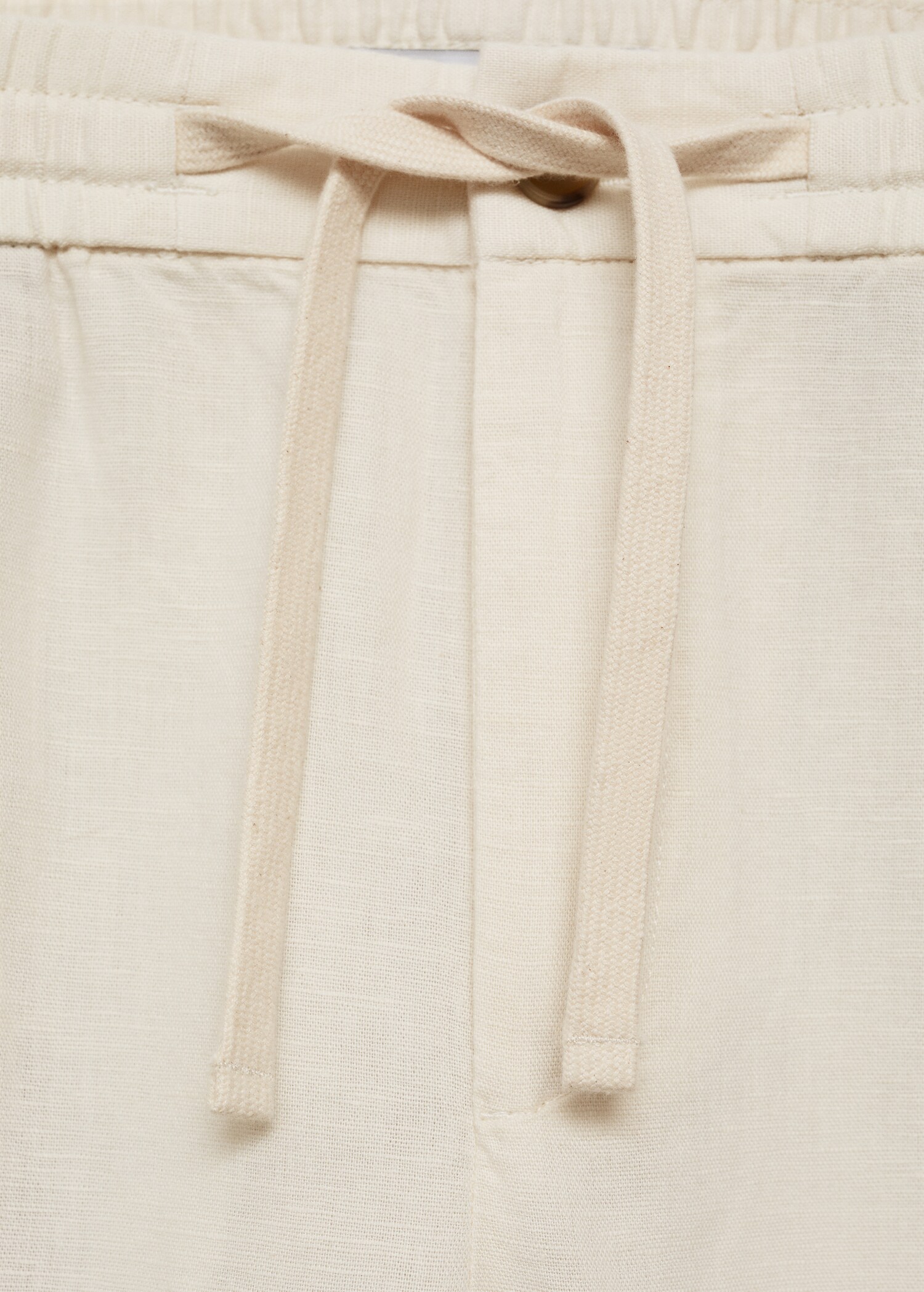 Slim Fit-Leinenhose mit Kordel - Detail des Artikels 8