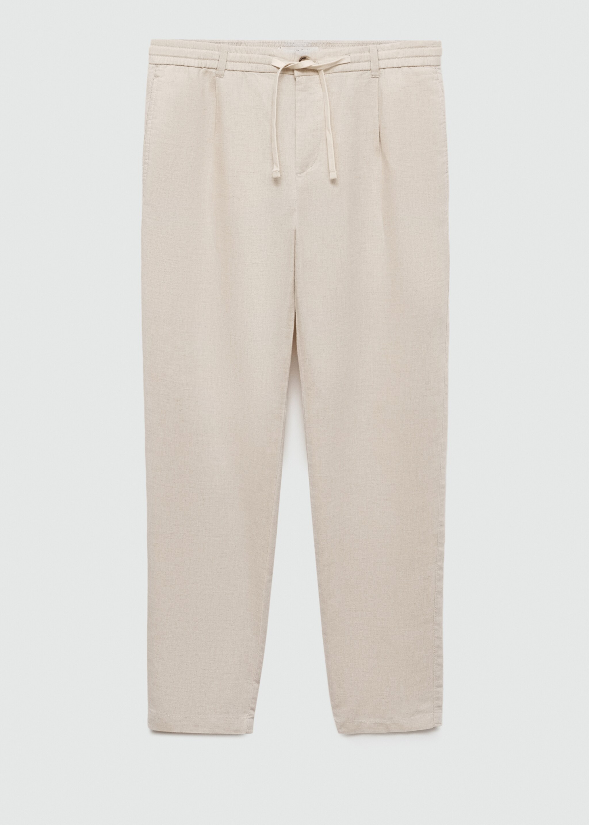 Slim Fit-Leinenhose mit Kordel - Artikel ohne Model