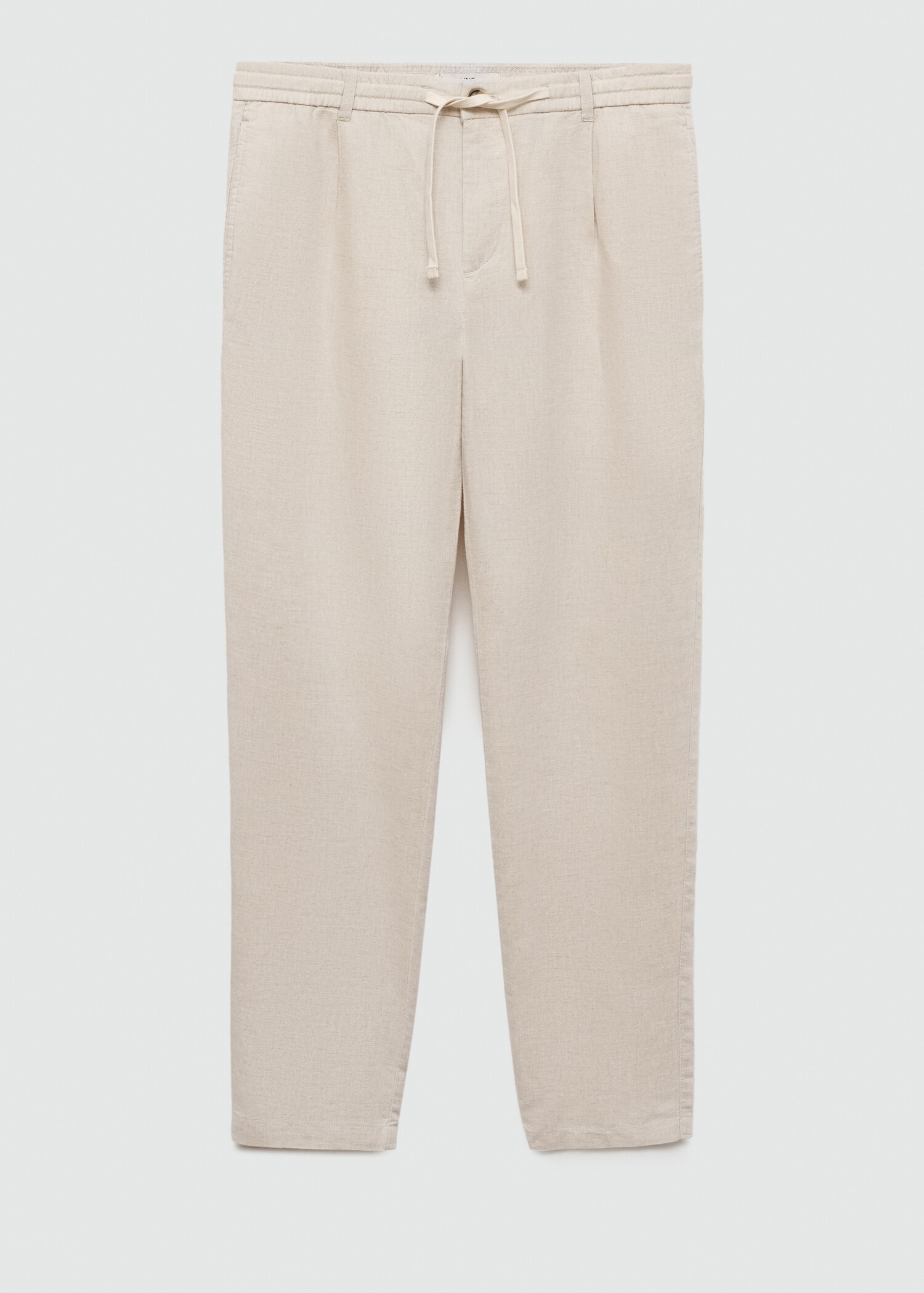 Slim Fit-Leinenhose mit Kordel - Artikel ohne Model