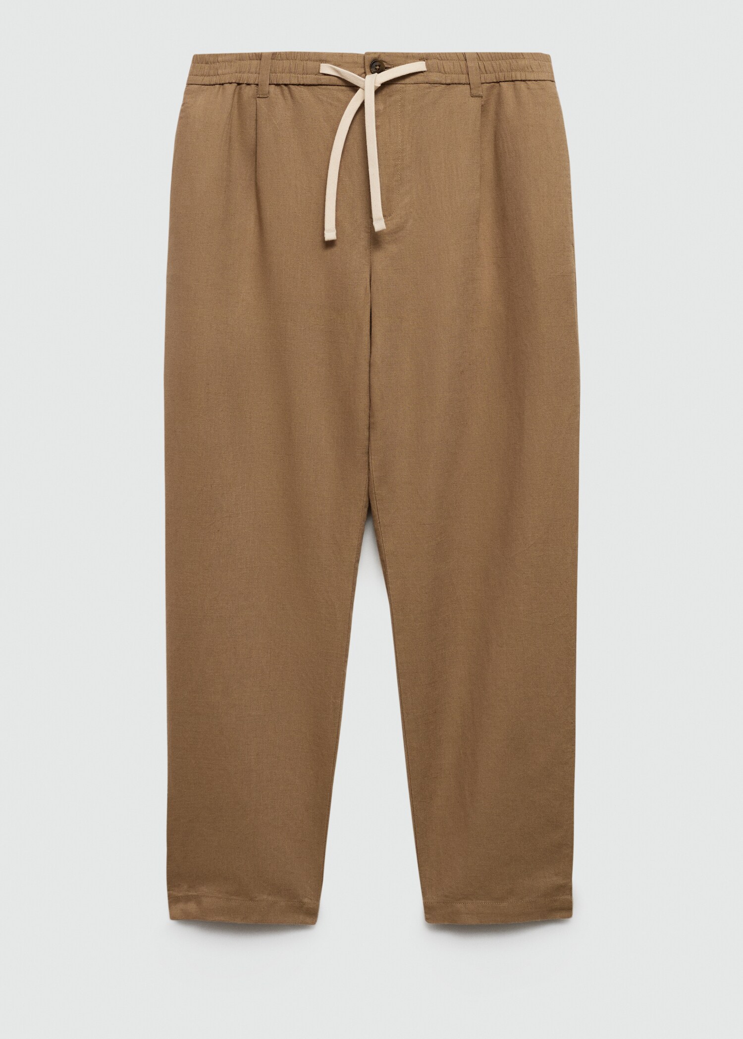 Slim Fit-Leinenhose mit Kordel - Artikel ohne Model
