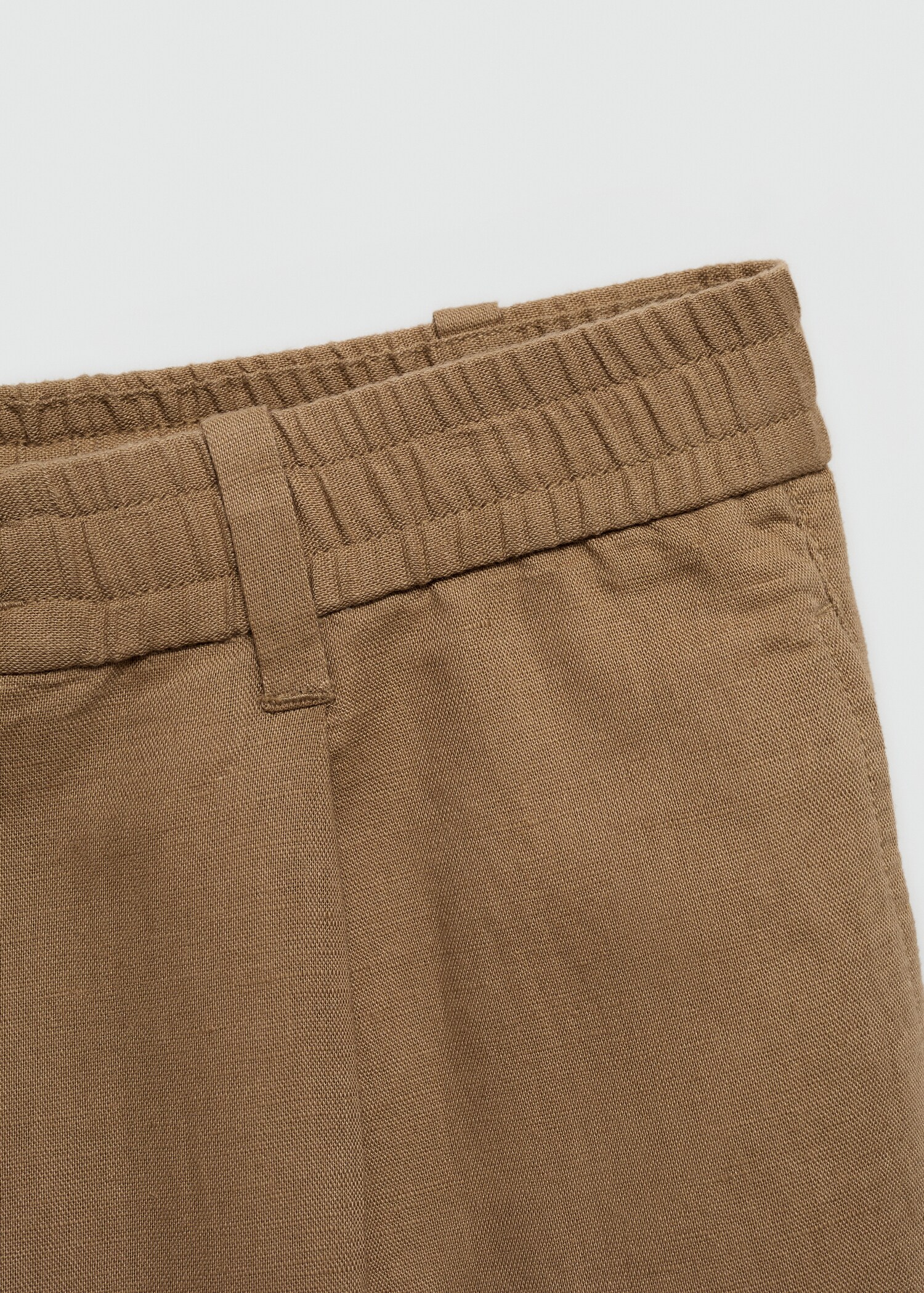 Slim Fit-Leinenhose mit Kordel - Detail des Artikels 0
