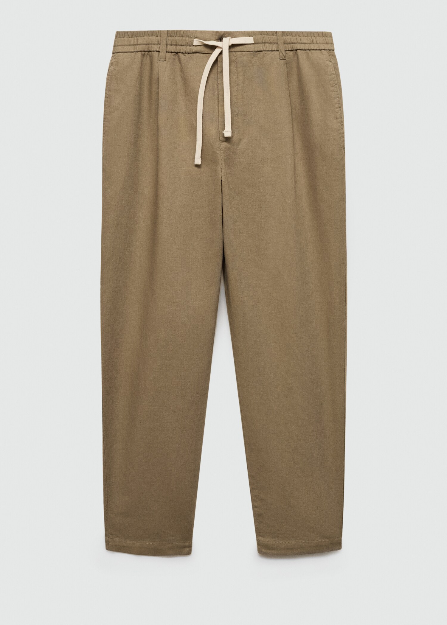 Slim Fit-Leinenhose mit Kordel - Artikel ohne Model