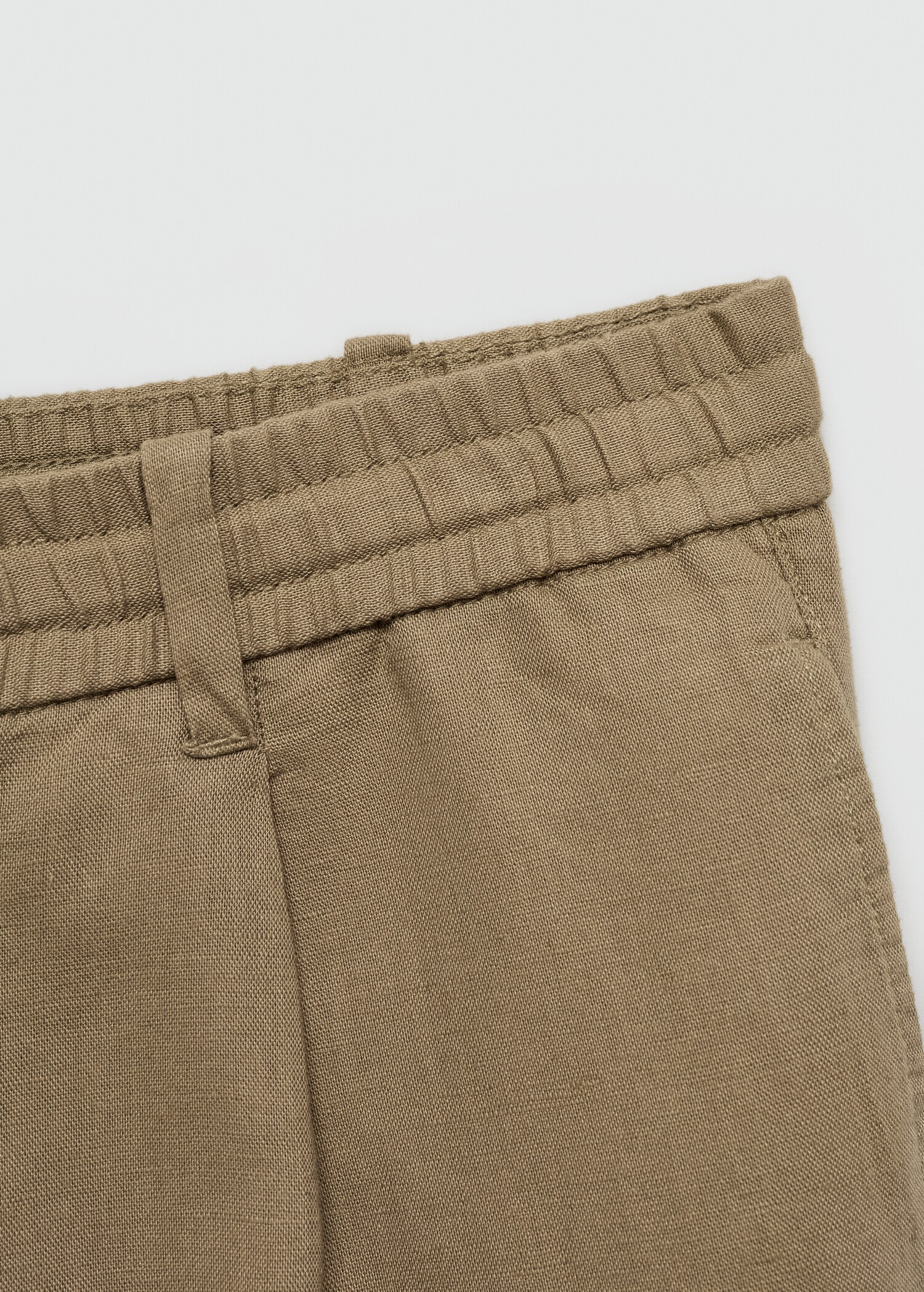 Slim Fit-Leinenhose mit Kordel - Detail des Artikels 0