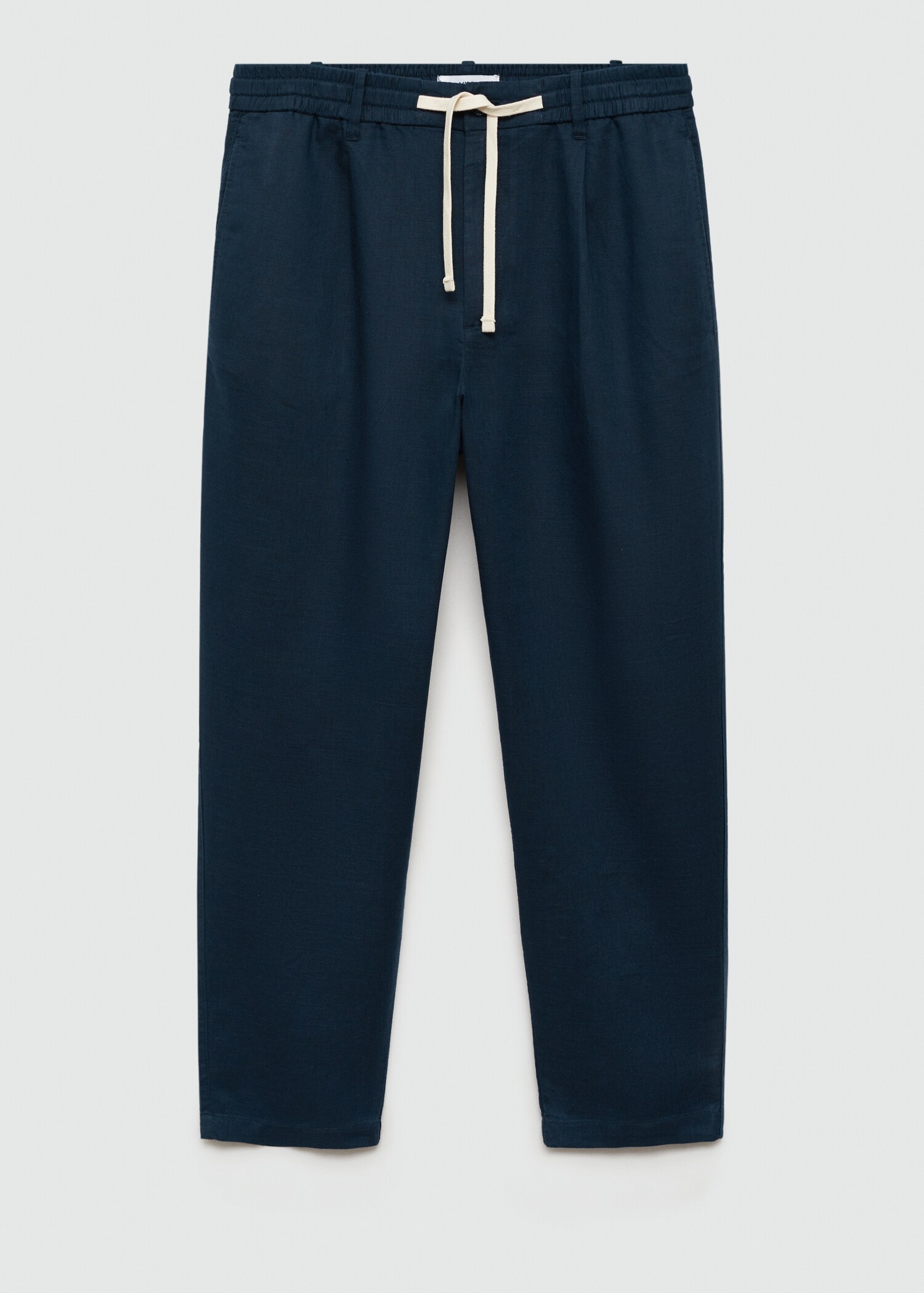 Slim Fit-Leinenhose mit Kordel - Artikel ohne Model