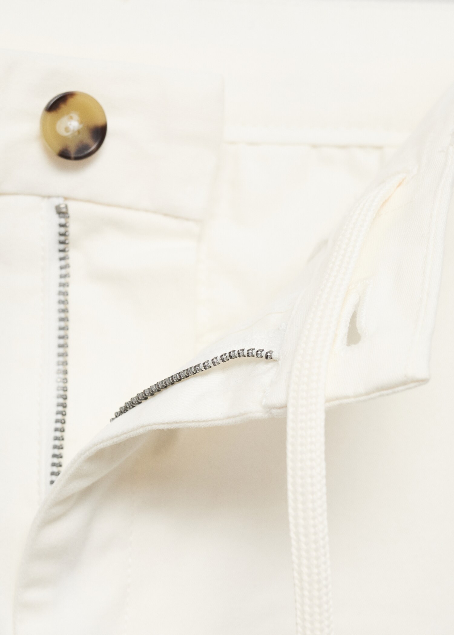 Cotton tapered crop trousers - Details of the article 8
