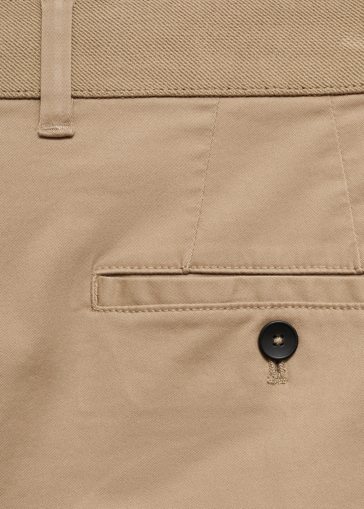Cotton tapered crop trousers - Details of the article 0