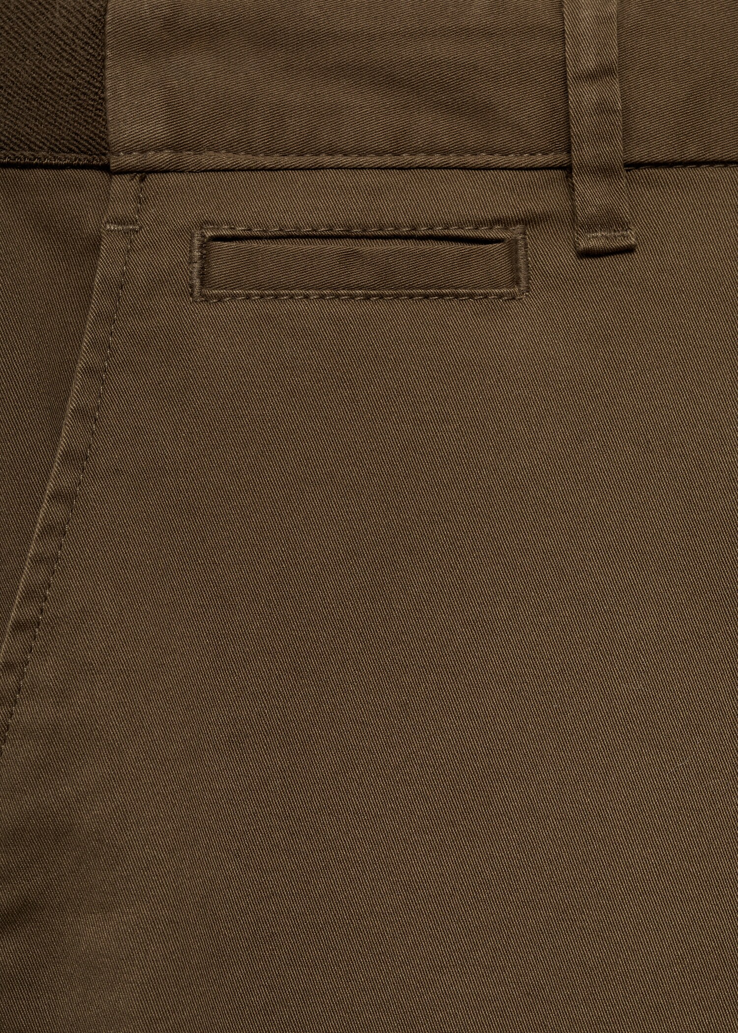 Cotton tapered crop trousers - Details of the article 0