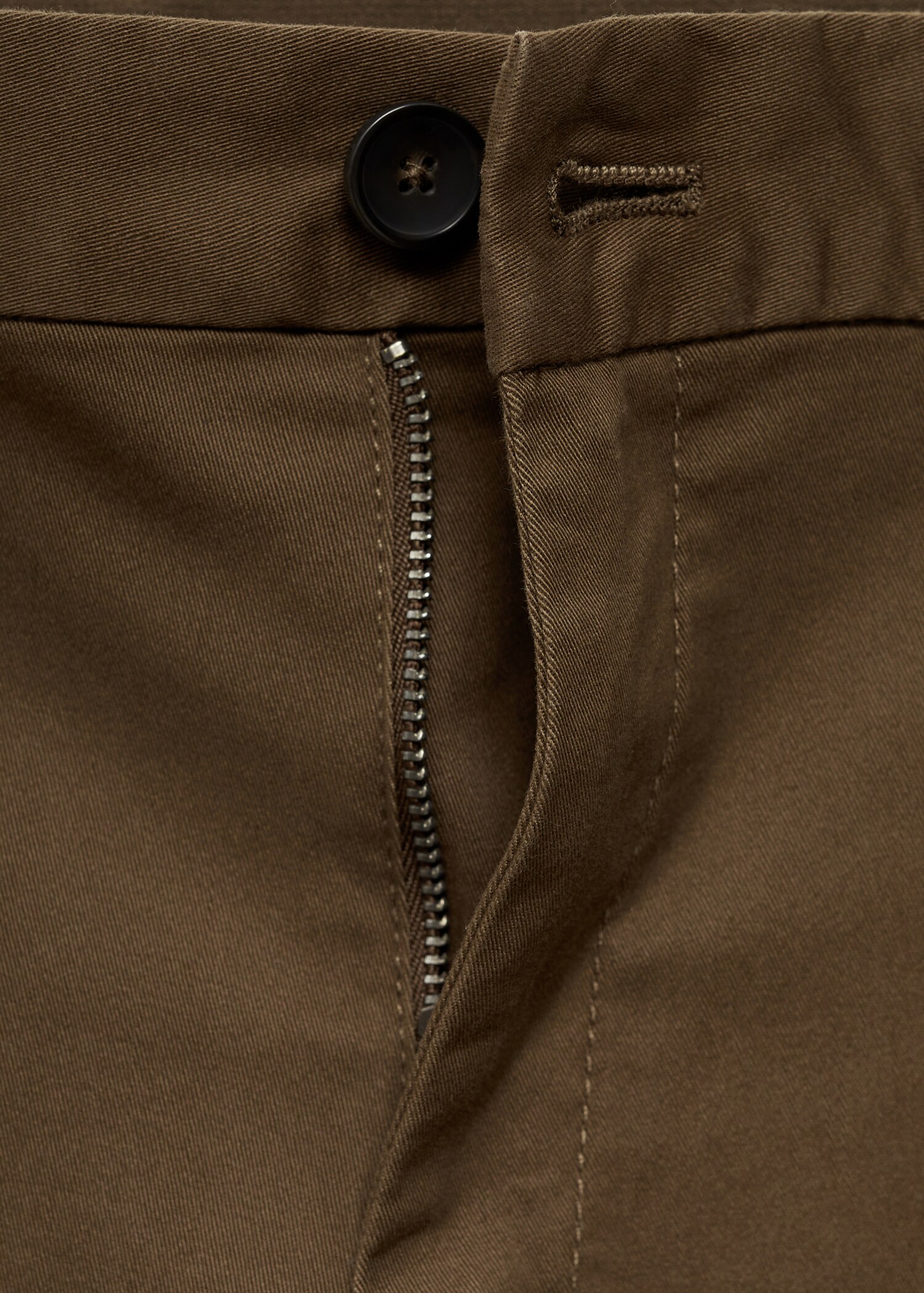 Cotton tapered crop trousers - Details of the article 8