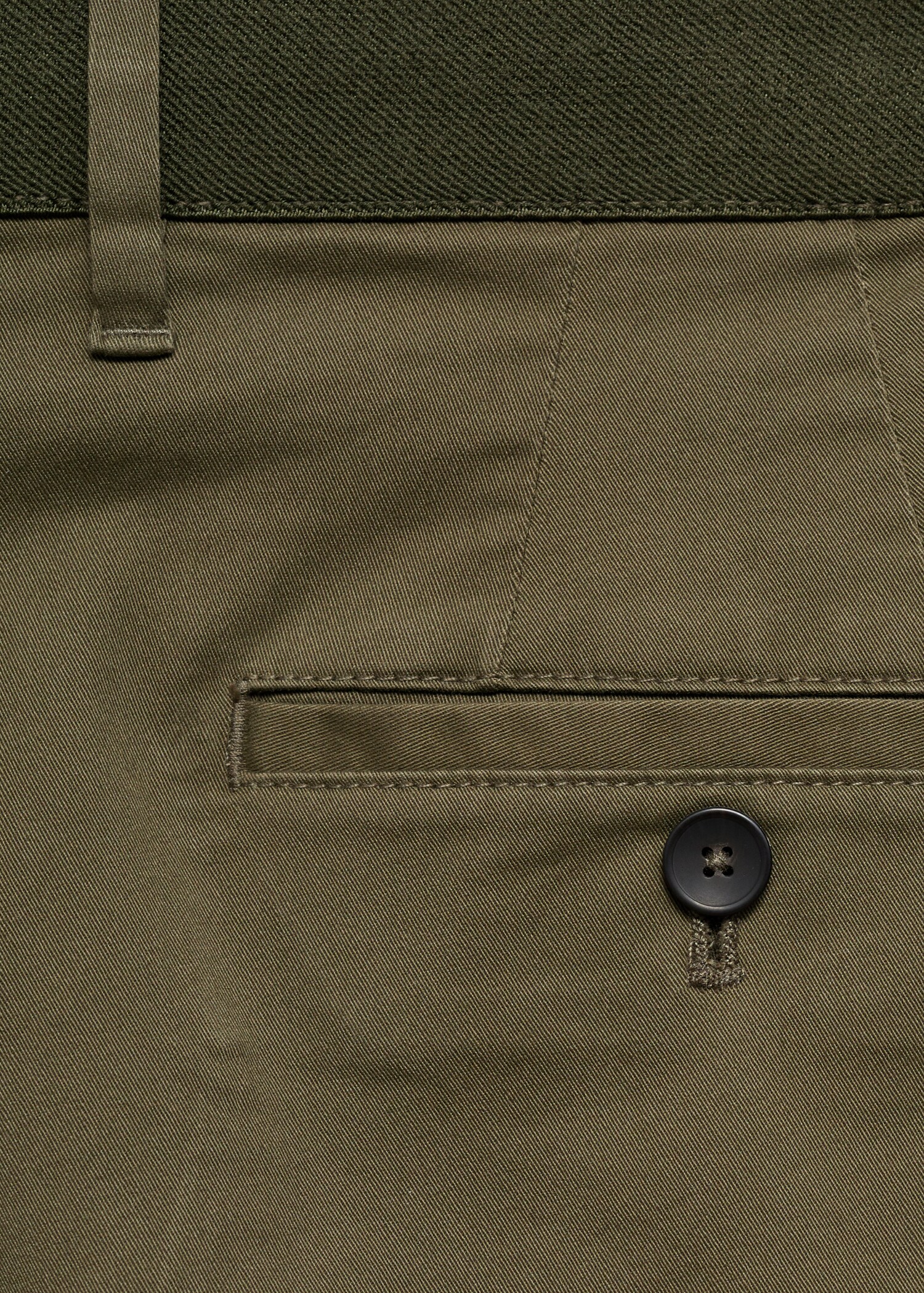 Cotton tapered crop trousers - Details of the article 0