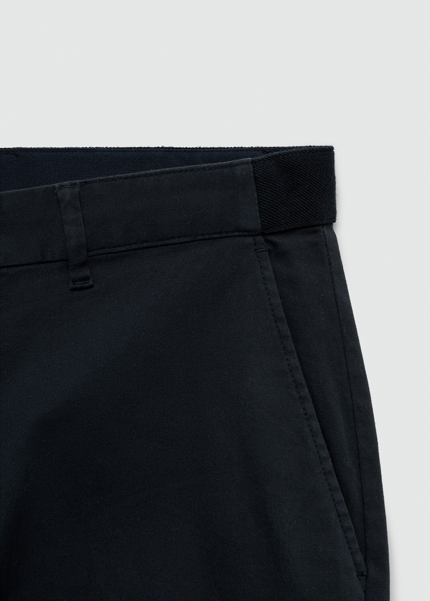 Cotton tapered crop trousers - Details of the article 8
