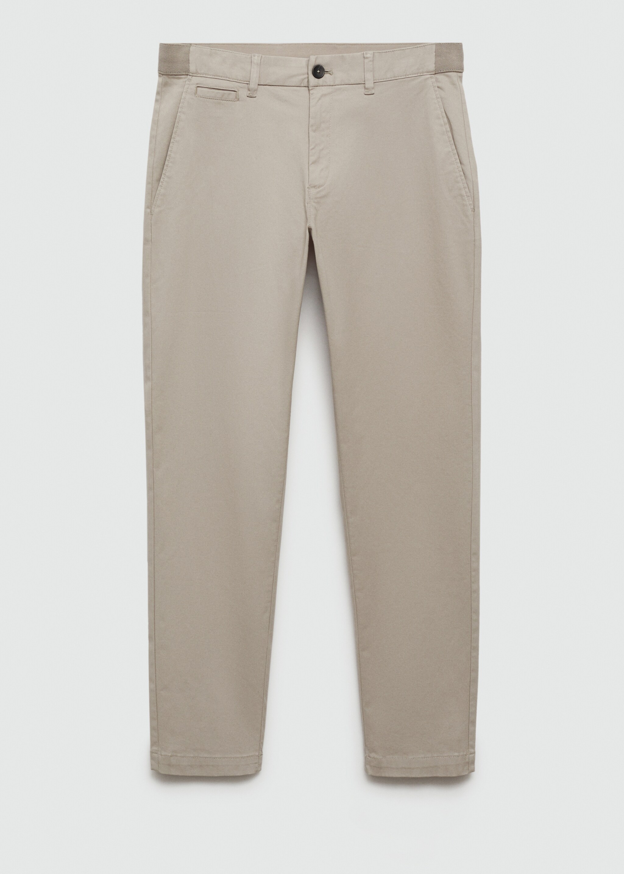 Pantalón algodón tapered crop - Artículo sin modelo, Gris. Ref: 77010570-00.