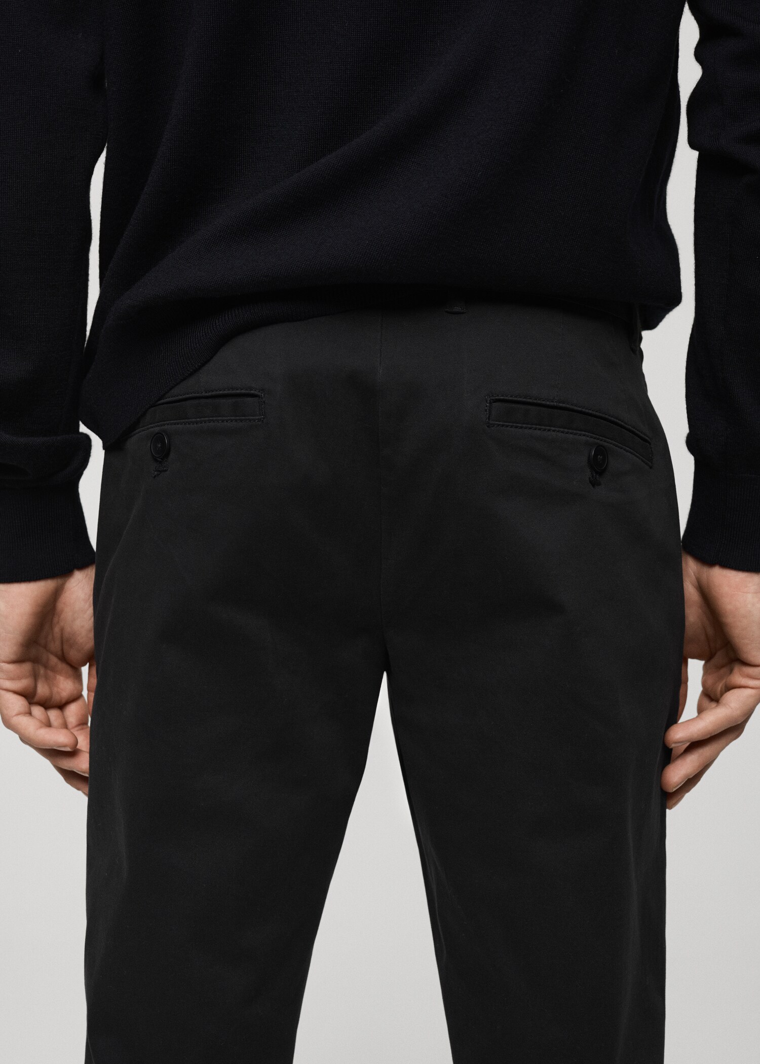 Tapered Crop-Baumwollhose - Detail des Artikels 6
