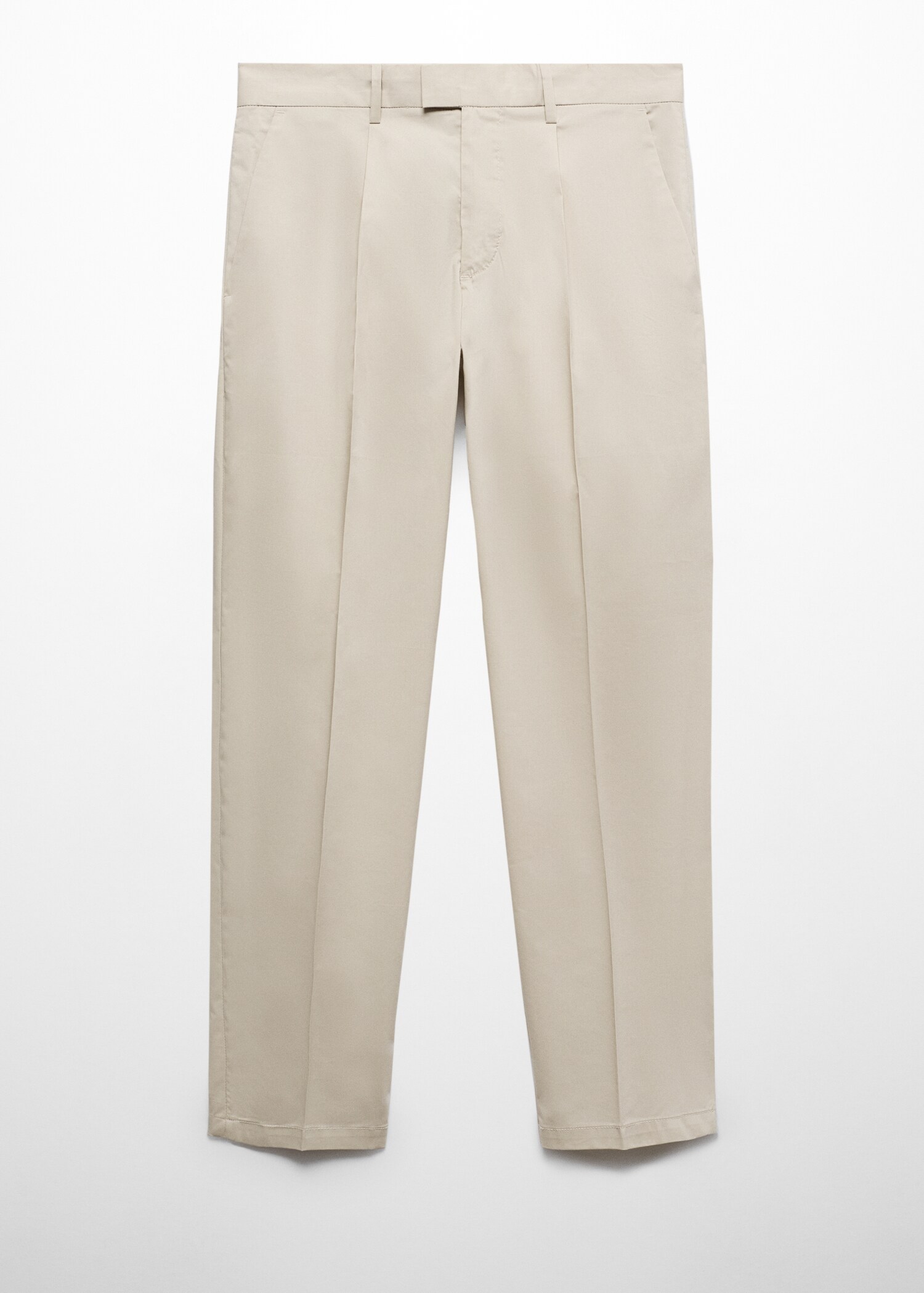 Slim Fit-Bundfaltenhose aus Baumwolle - Artikel ohne Model