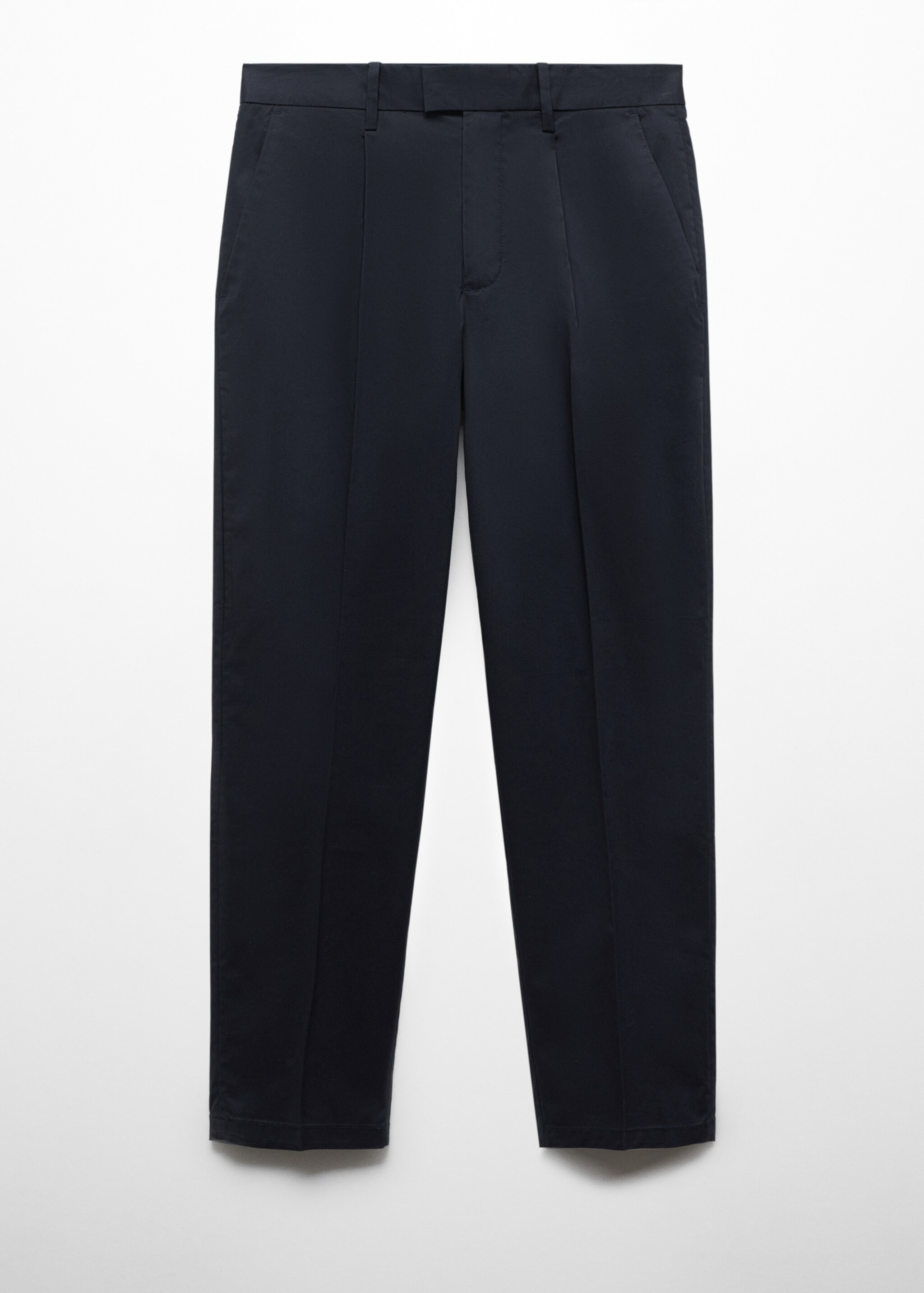 Pantalon coton slim-fit pinces - Article sans modèle