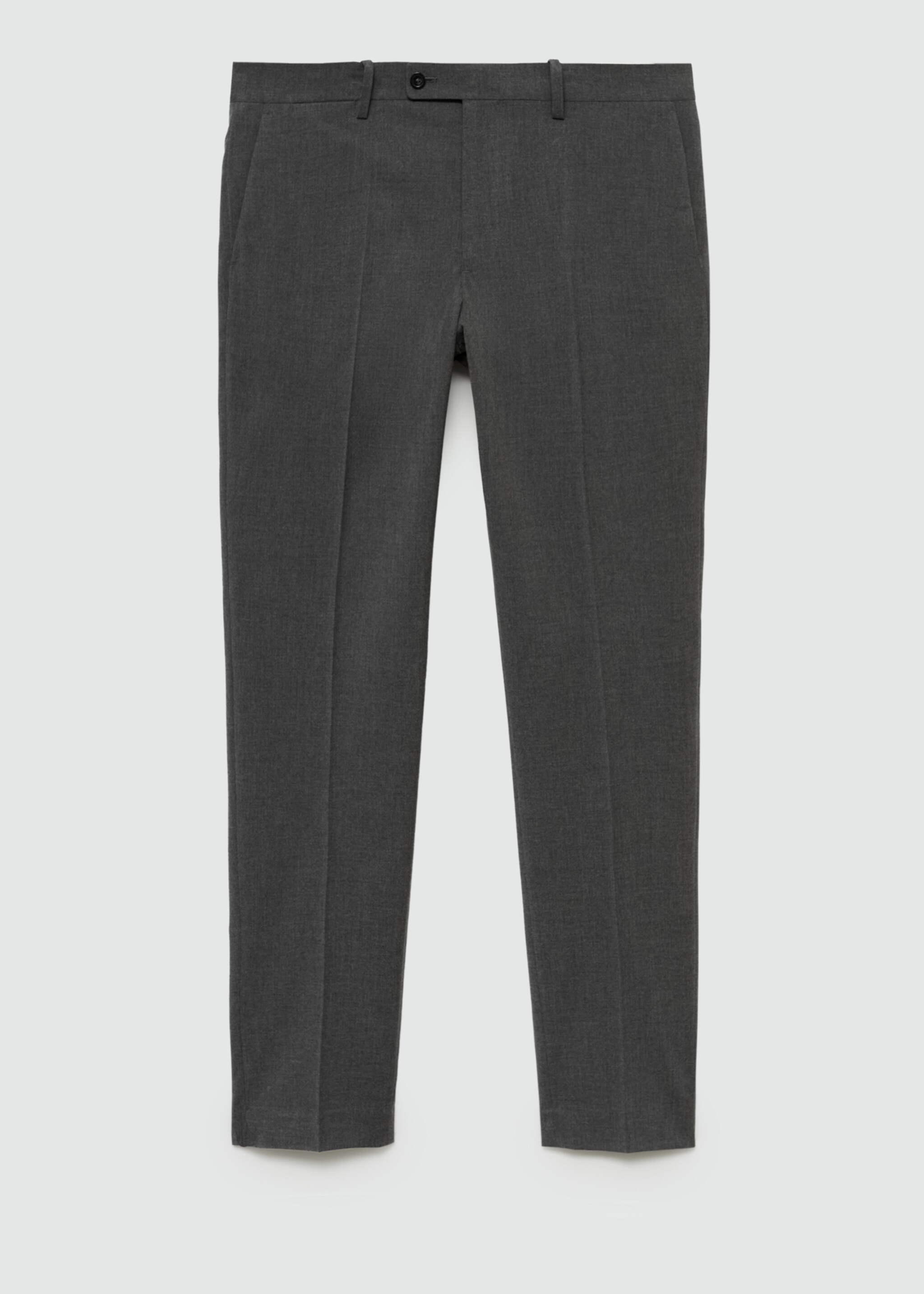 Παντελόνι κοστουμιού slim fit ύφασμα comfort stretch - Προϊόν χωρίς μοντέλο, Γκρι. Ref: 77010572-00.