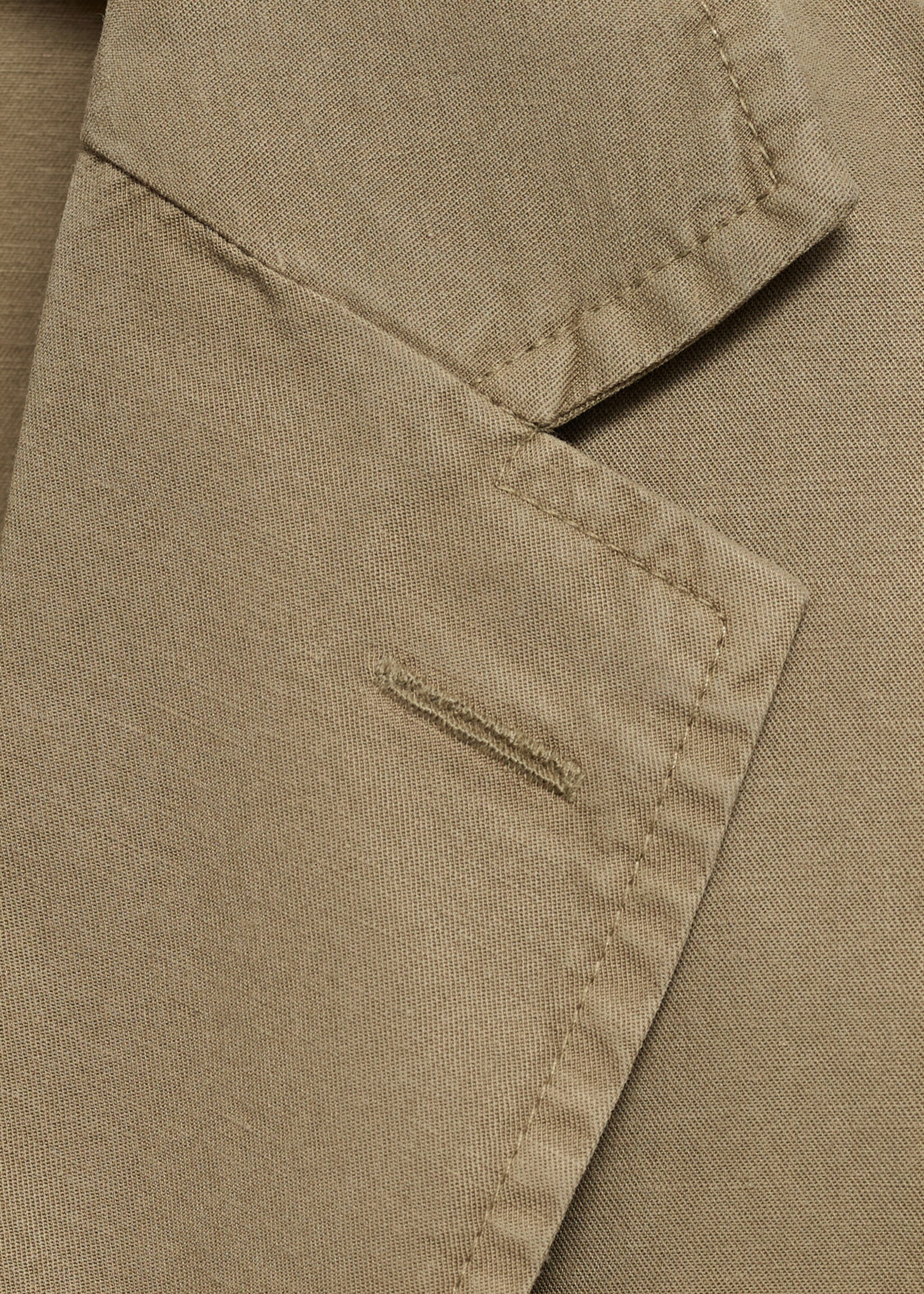 Washed-effect cotton-linen jacket - Details of the article 8