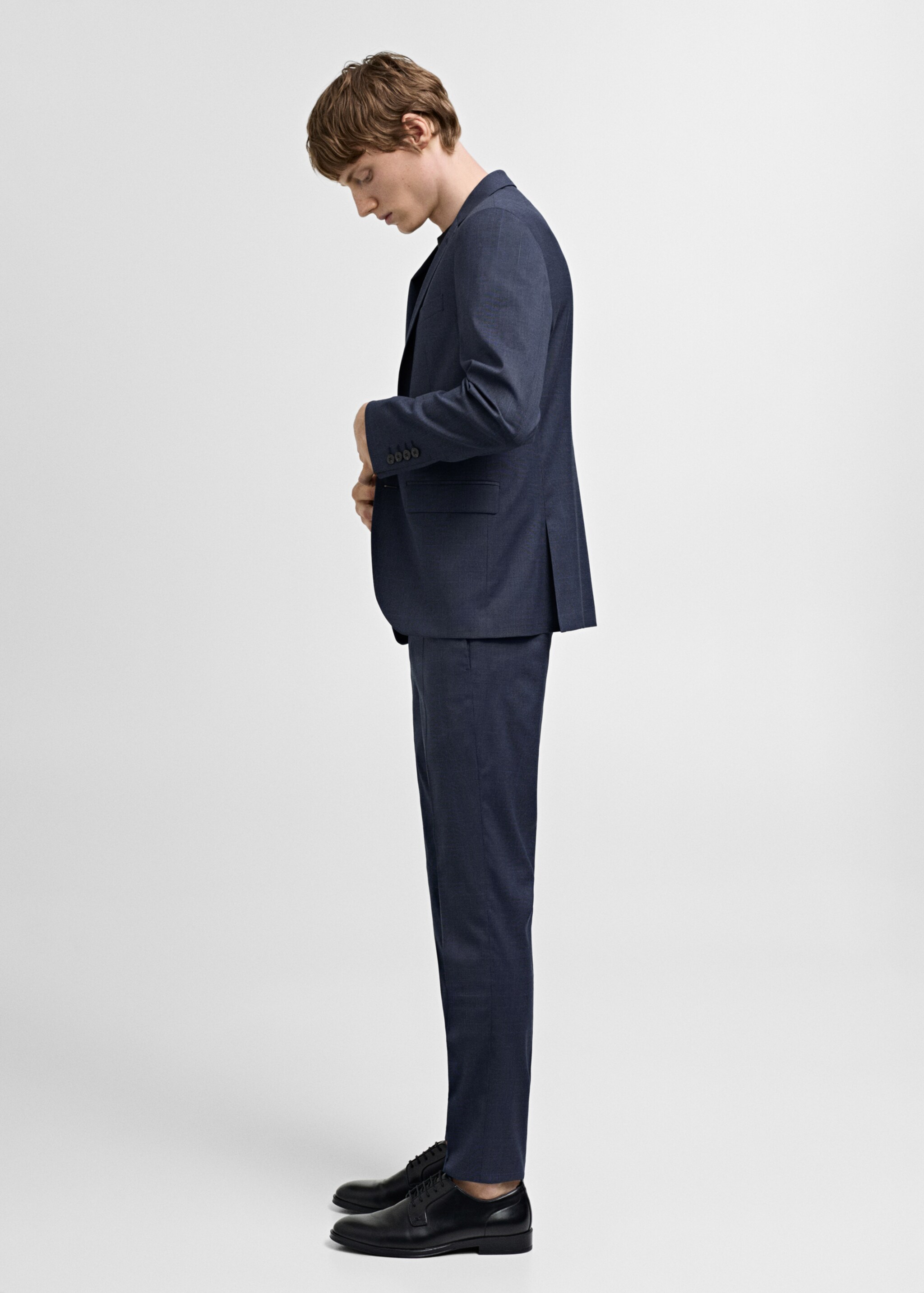 Americana vestit París súper slim fit - Detall de l'article 2, Blau indi. Ref: 77010577-00.
