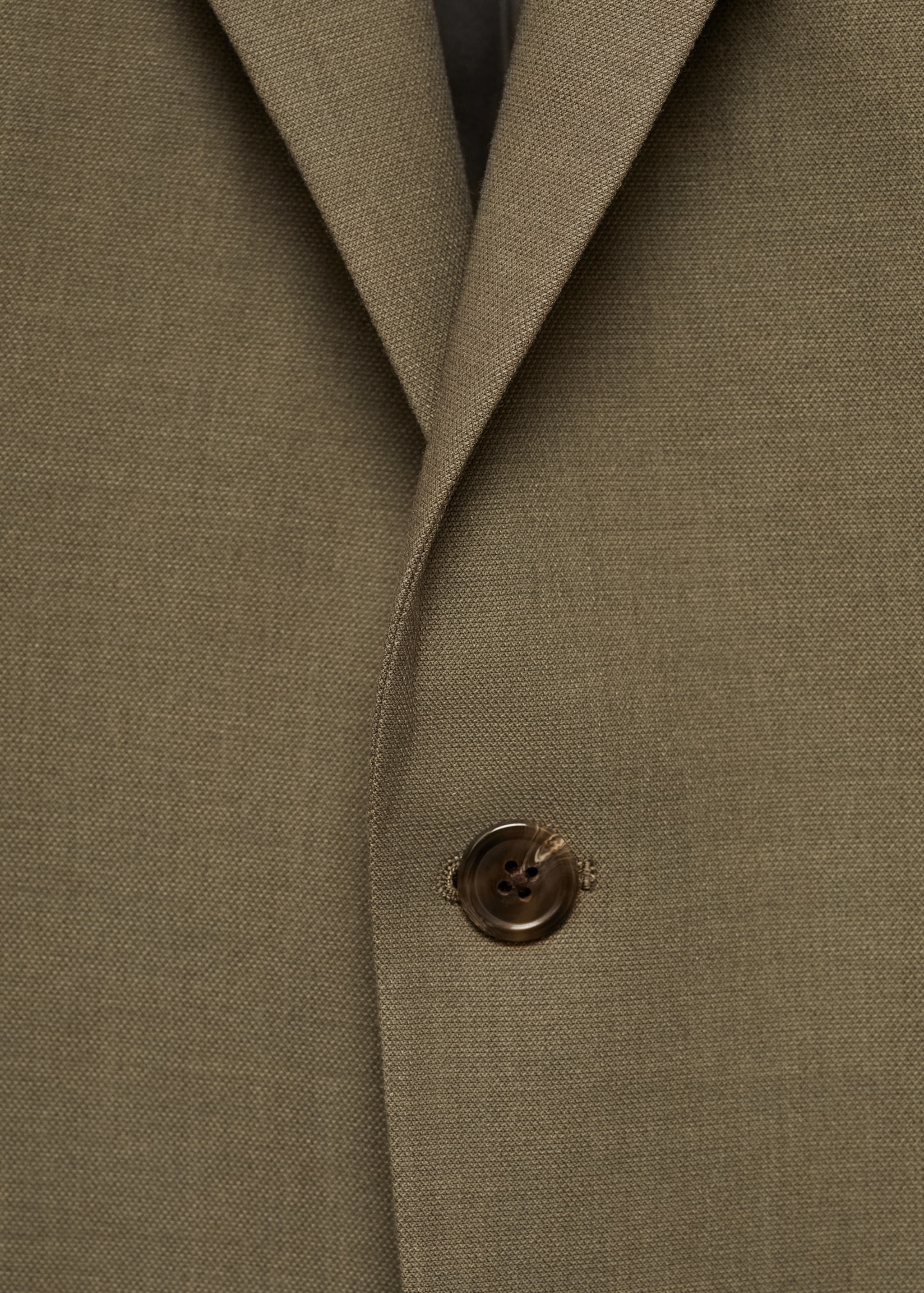 Veste costume slim-fit tissu comfort stretch - Détail de l'article 8, Vert. Ref: 77010582-00.