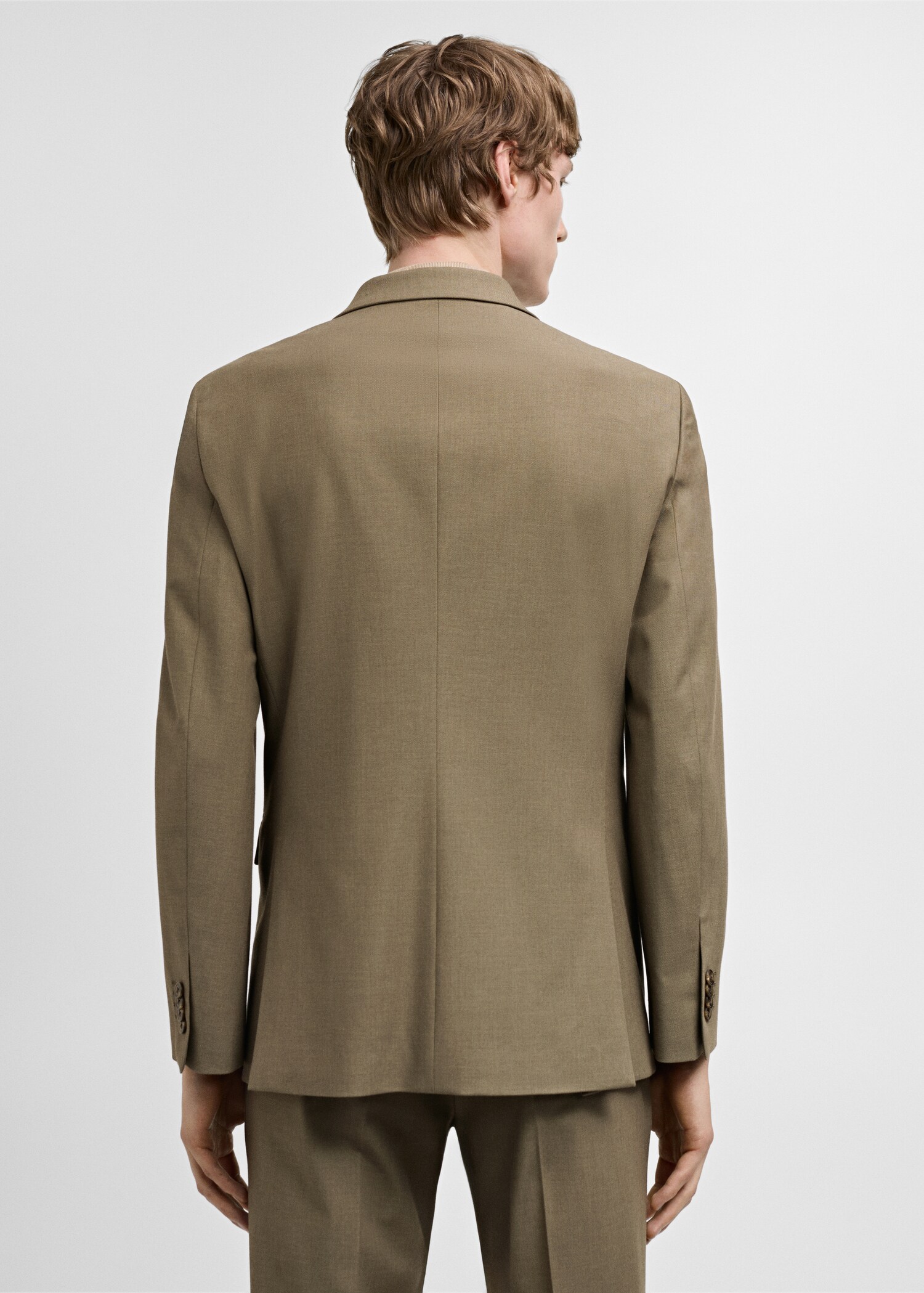Americana traje slim fit tejido comfort stretch - Reverso del artículo