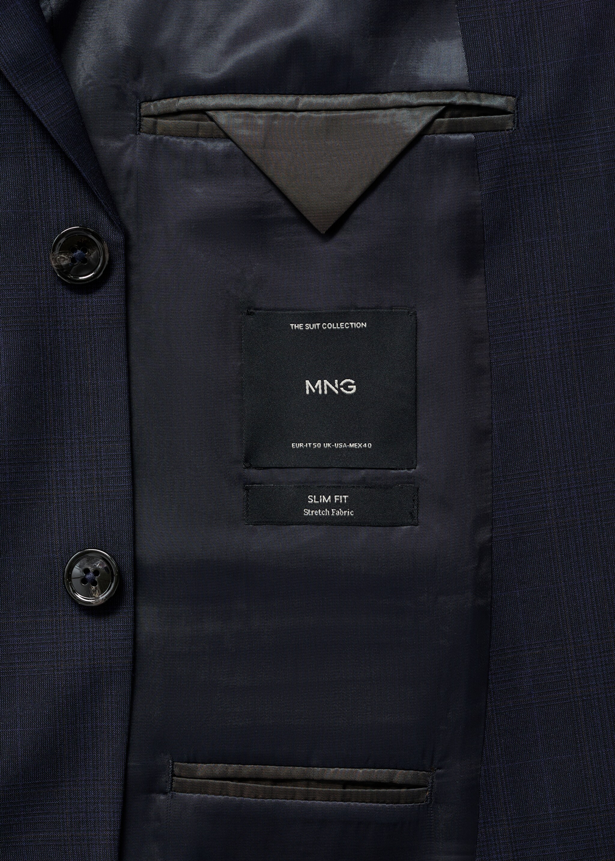 Oblekové sako Milan slim fit - Detail zboží 0, Námořnická modrá. Ref: 77010584-00.