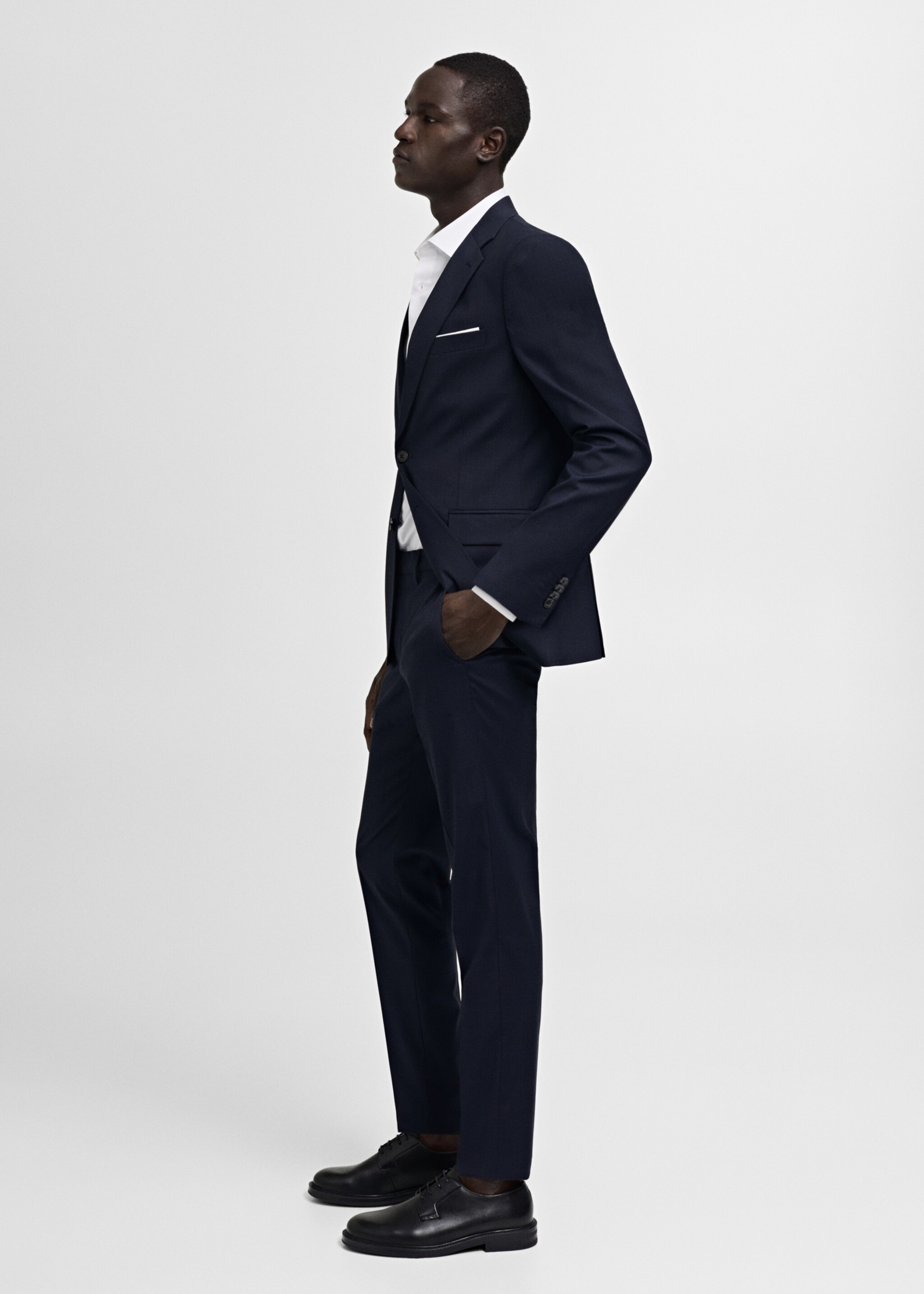Oblekové sako Milan slim fit - Detail zboží 2, Námořnická modrá. Ref: 77010584-00.
