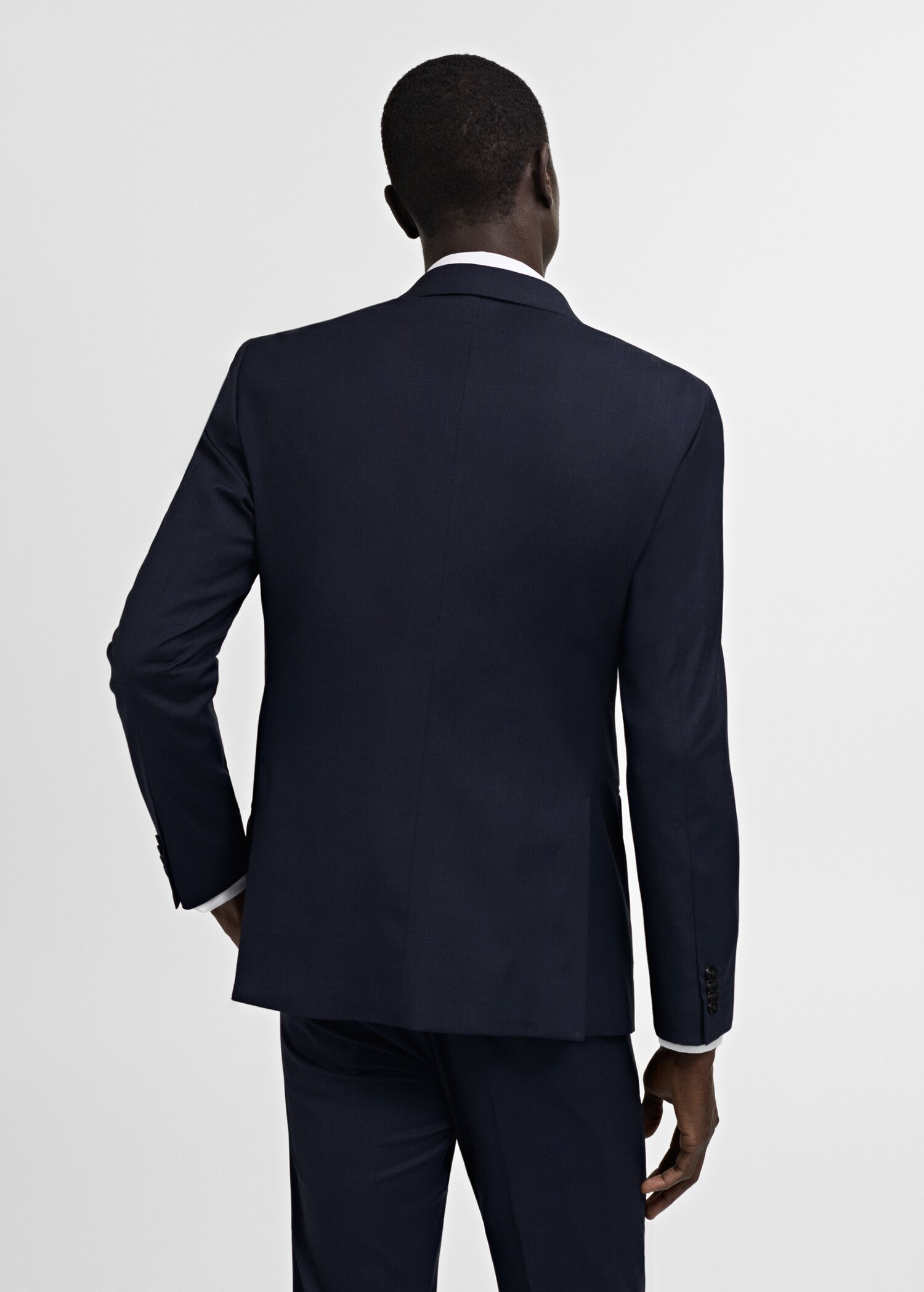 Milan slim-fit suit blazer - Reverse of the article