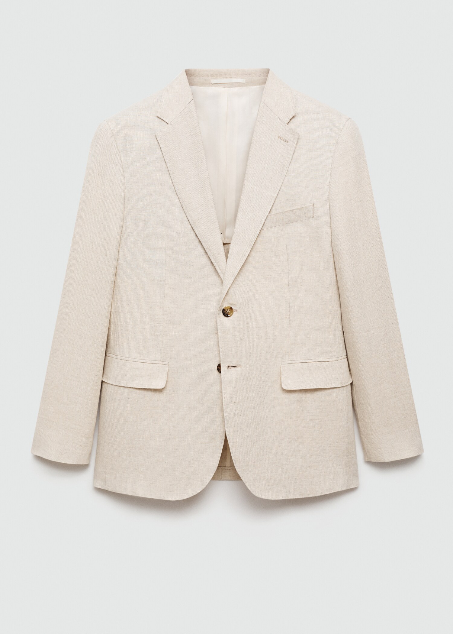100% linen slim-fit suit jacket - Article without model