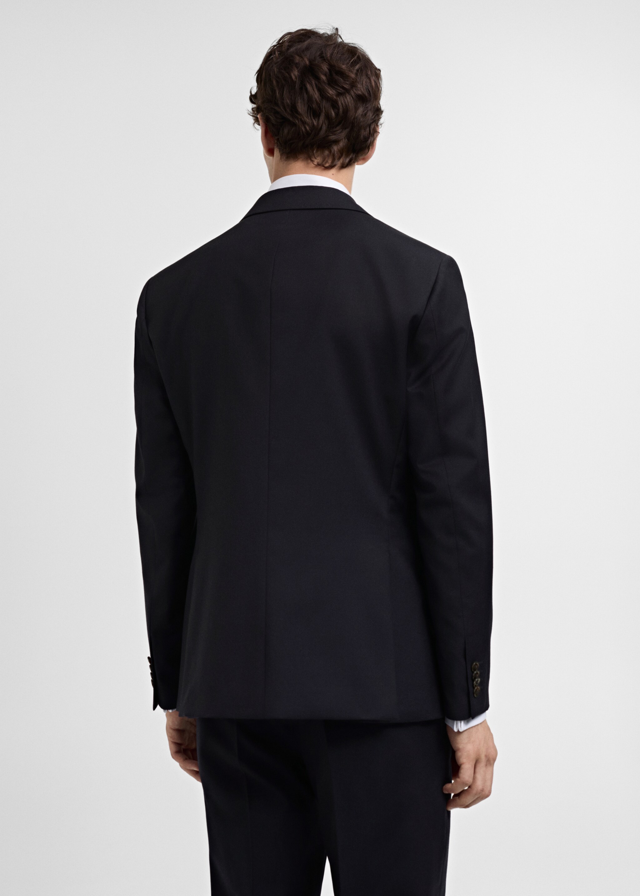 Americana traje slim fit 100% lana virgen - Reverso del artículo