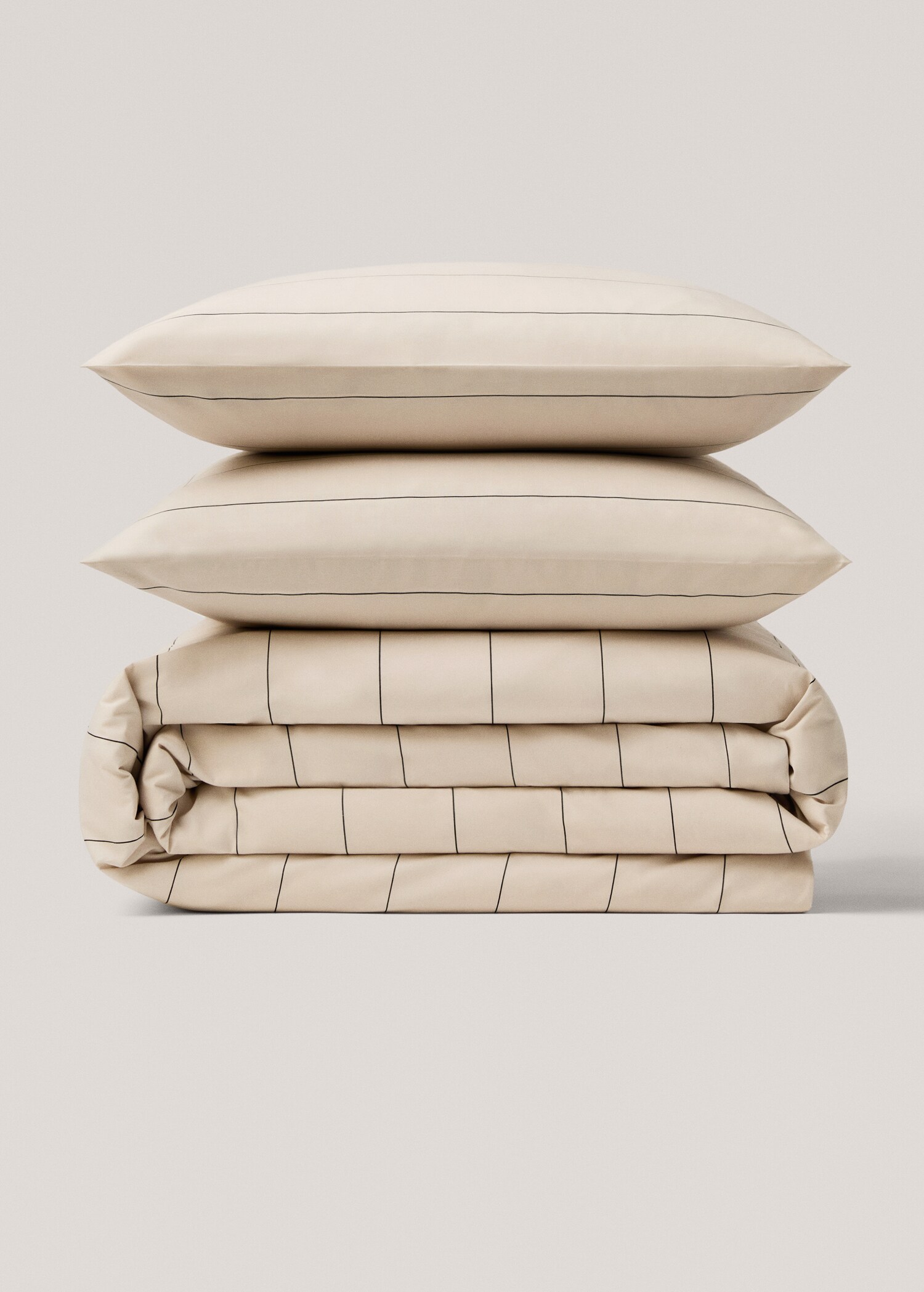 100% cotton striped duvet cover for 135cm bed - Article without model