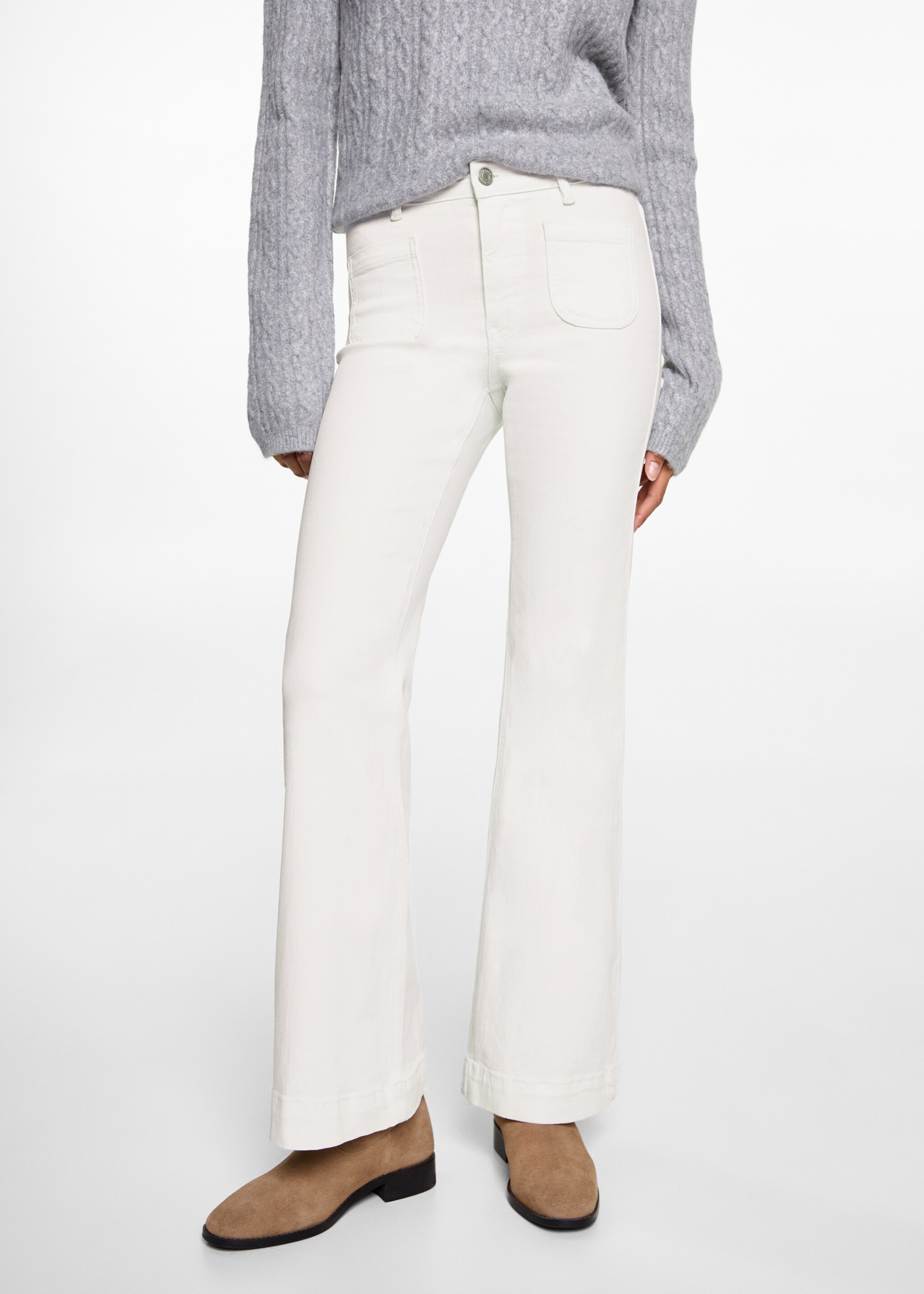 Flared jeans with pocket - Details of the article 6